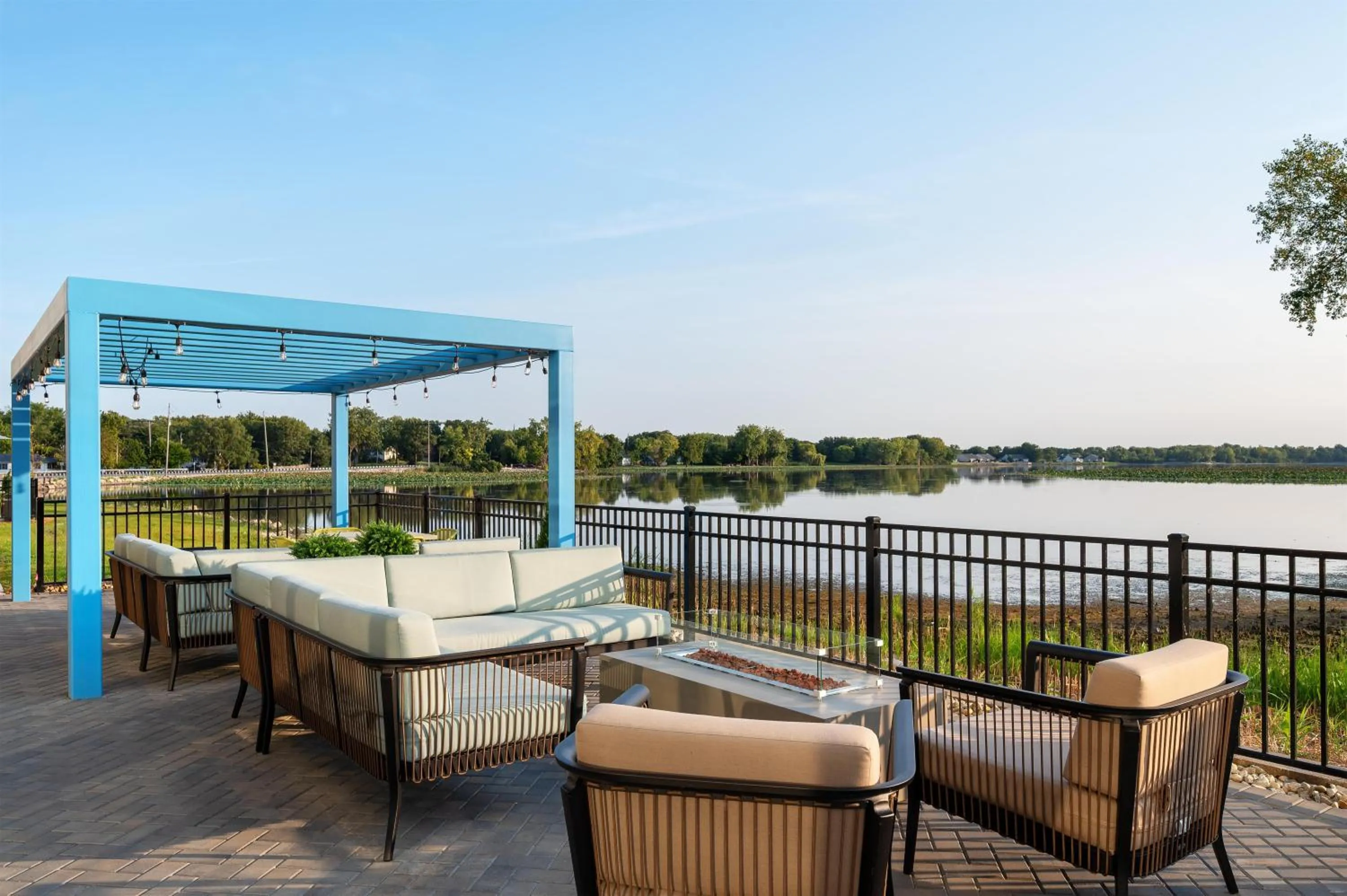 Patio in Hampton Inn & Suites By Hilton Port Clinton Catawba Island