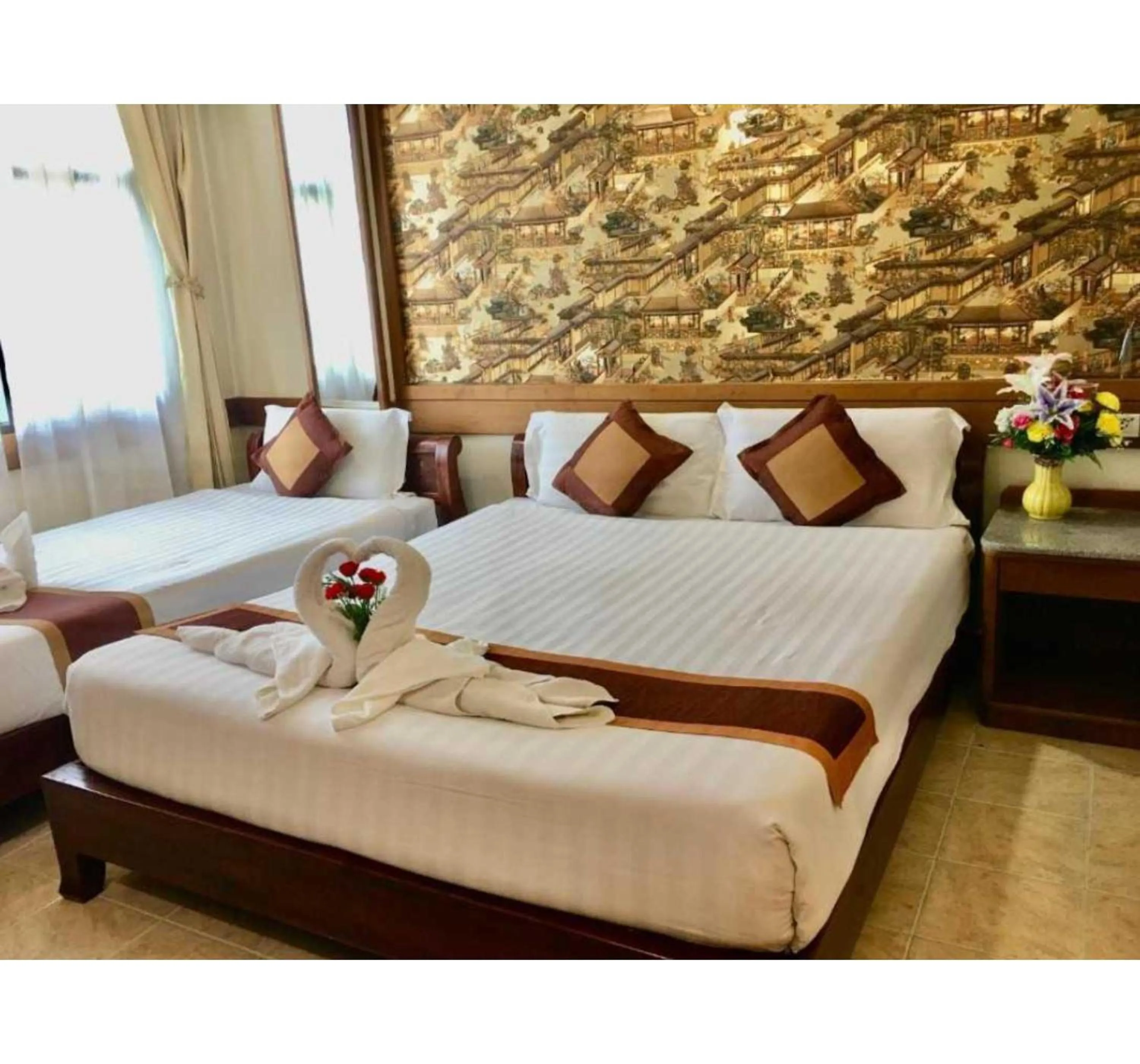 Bedroom, Bed in Palette Walking Street Pattaya