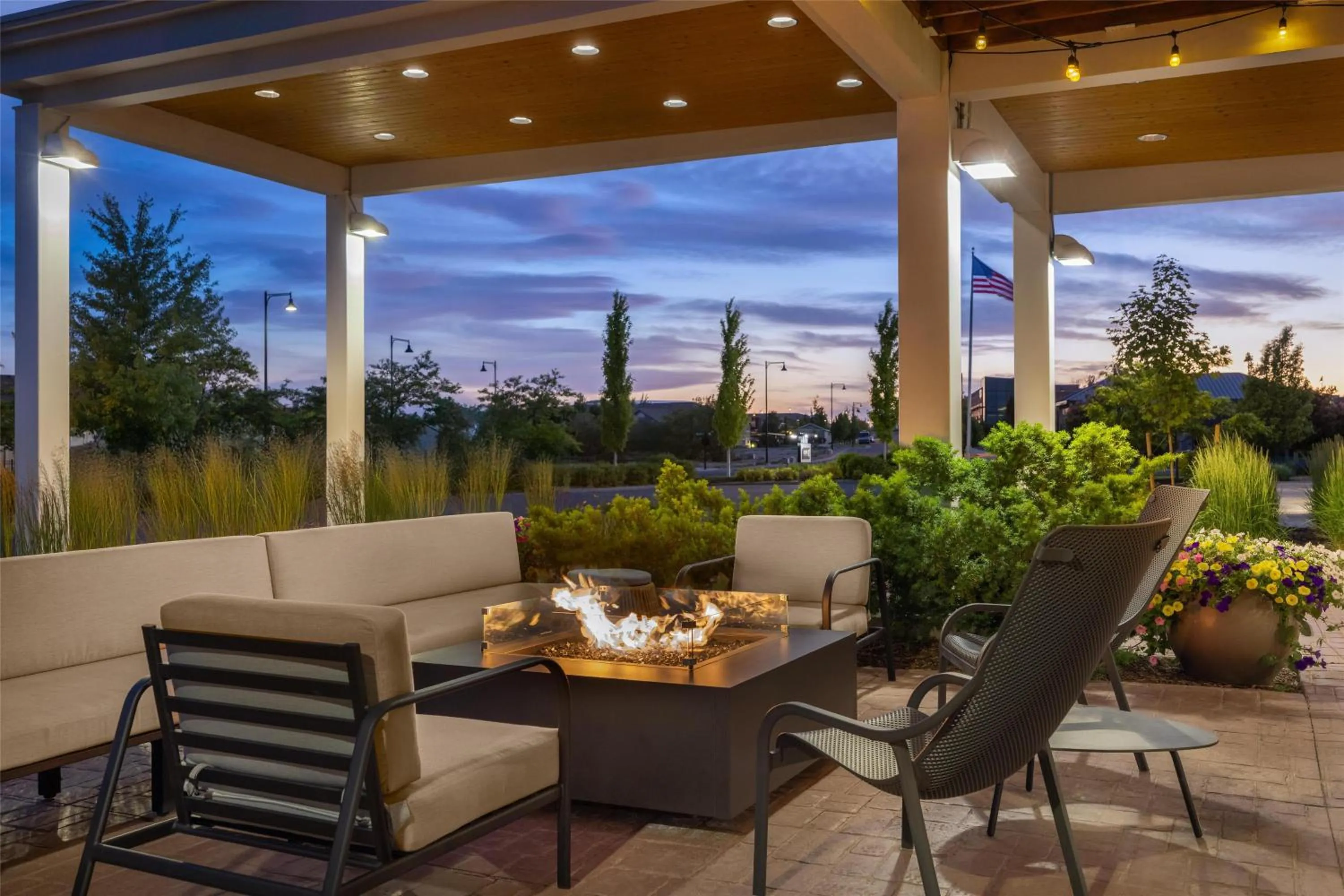 Patio in Home2 Suites by Hilton Idaho Falls