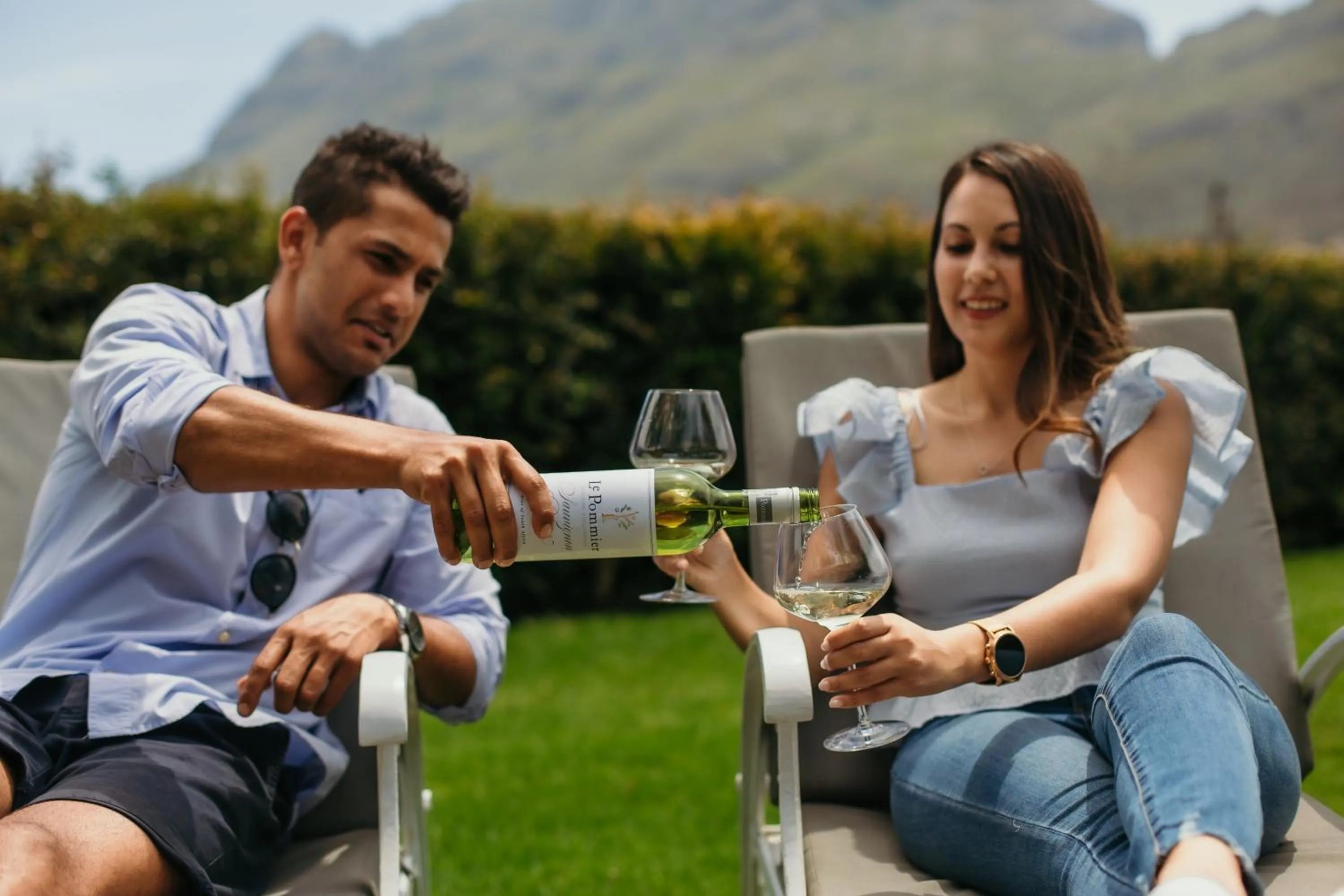 People in Le Pommier Wine Estate