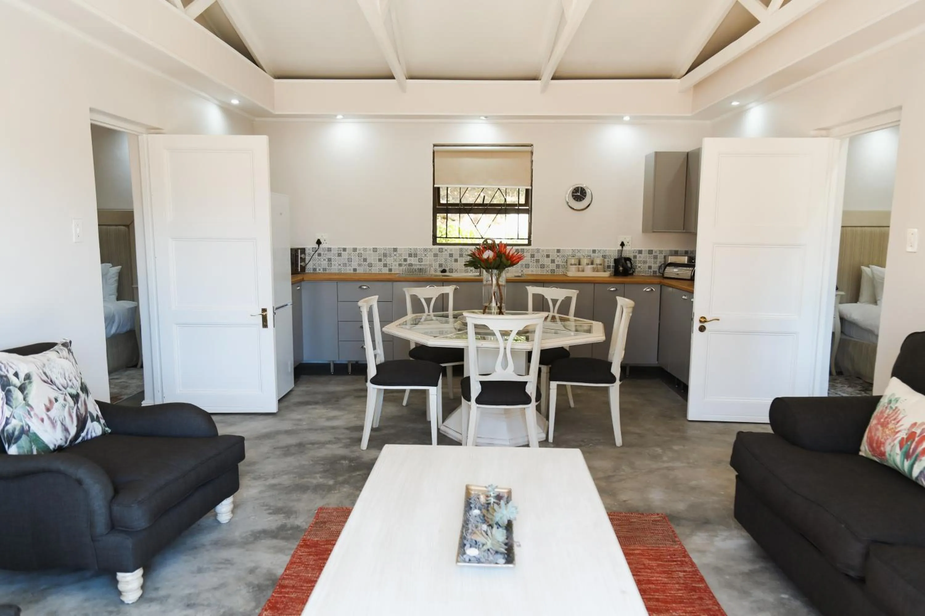 Seating area in Le Pommier Wine Estate