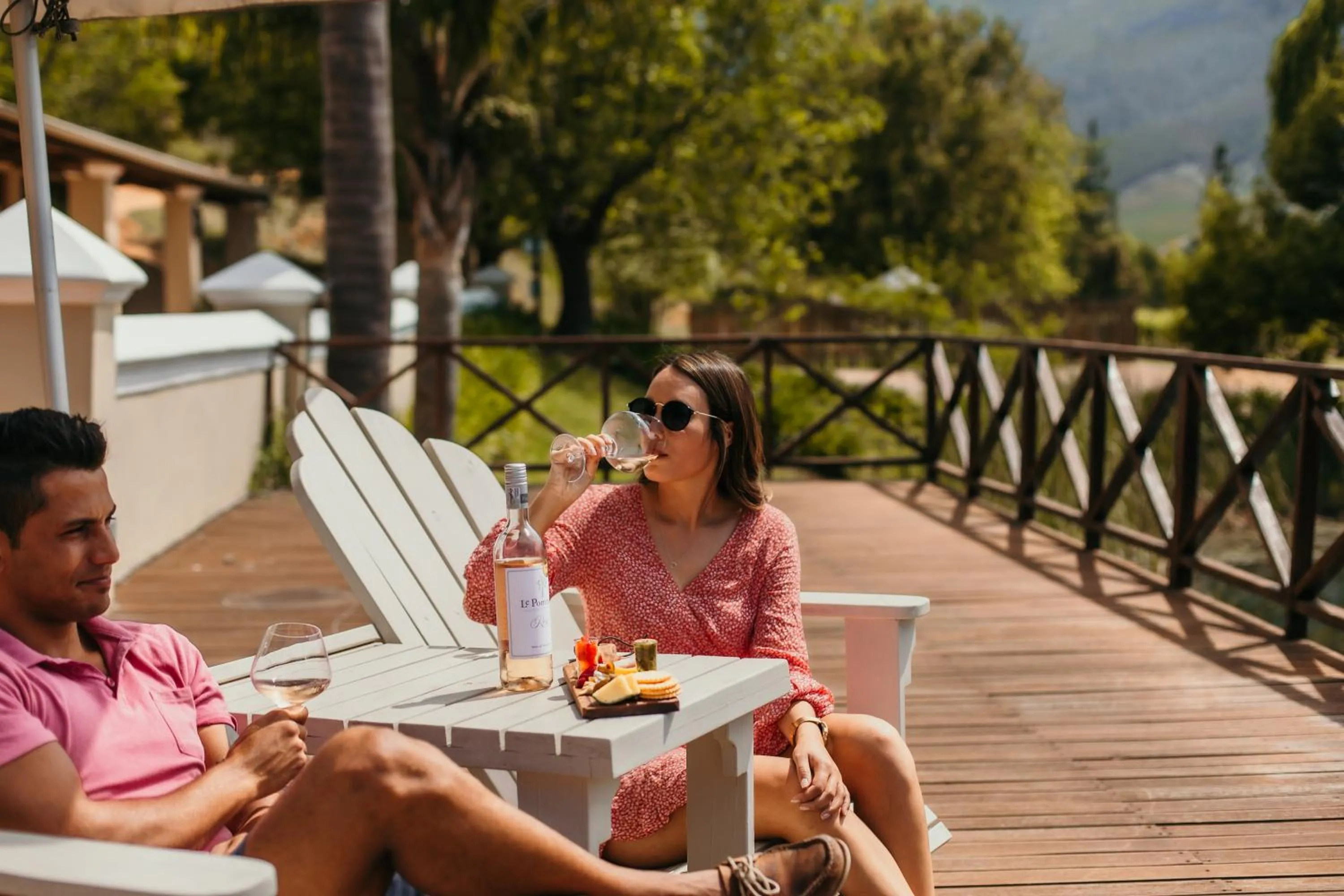 People in Le Pommier Wine Estate
