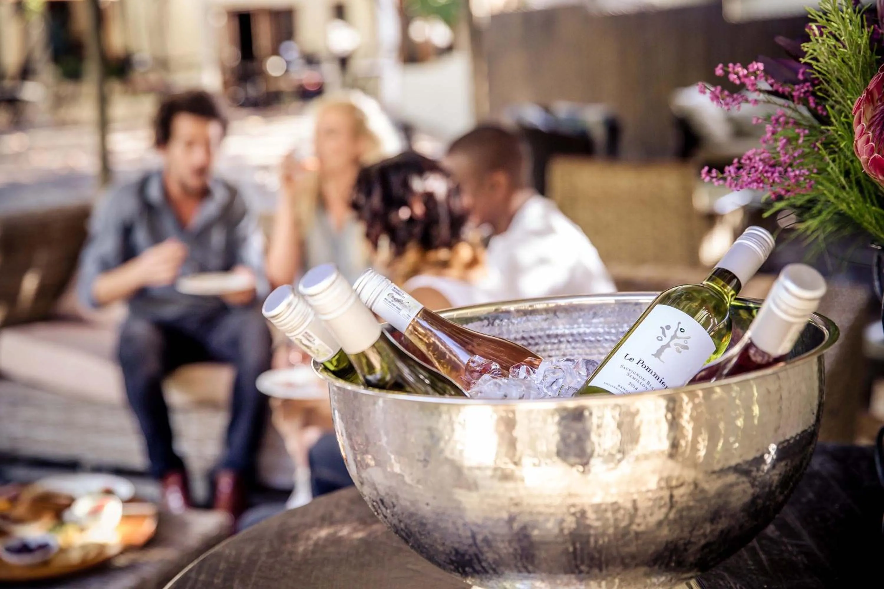 People in Le Pommier Wine Estate