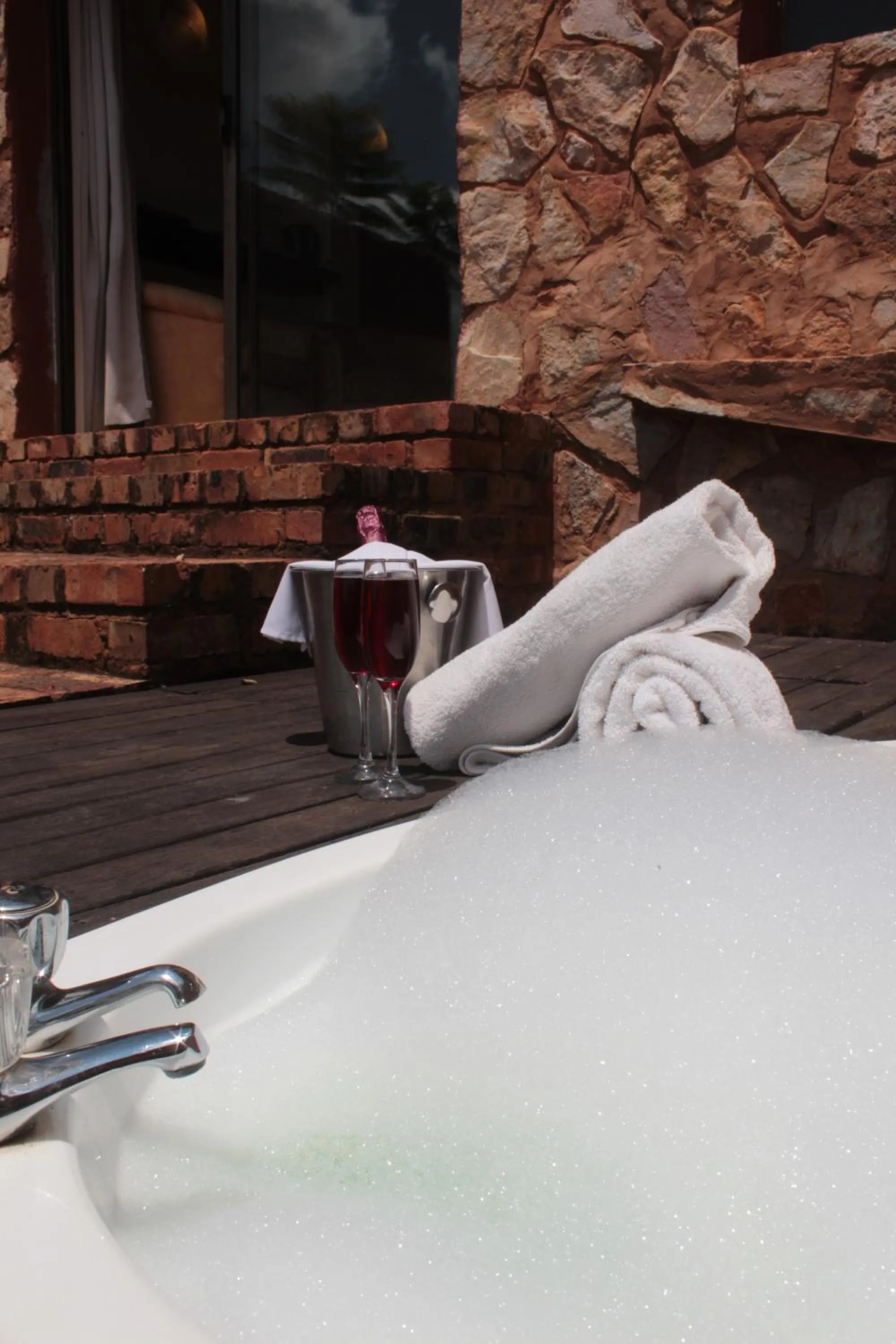 Garden view in La Montagne Guest Lodge