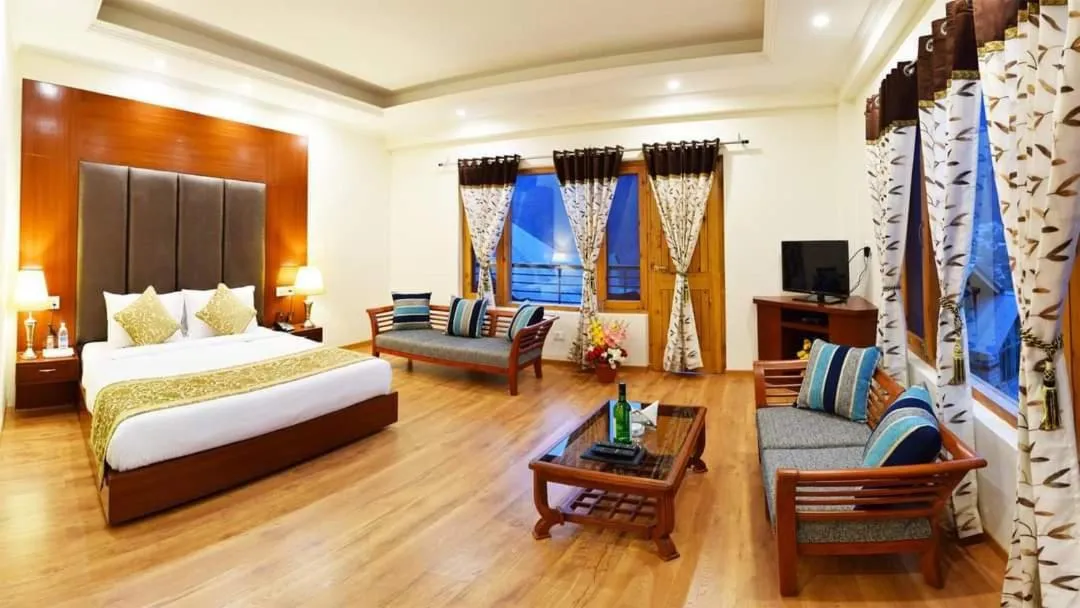 Bed in Azure Chandertal Regency Hotel And Spa