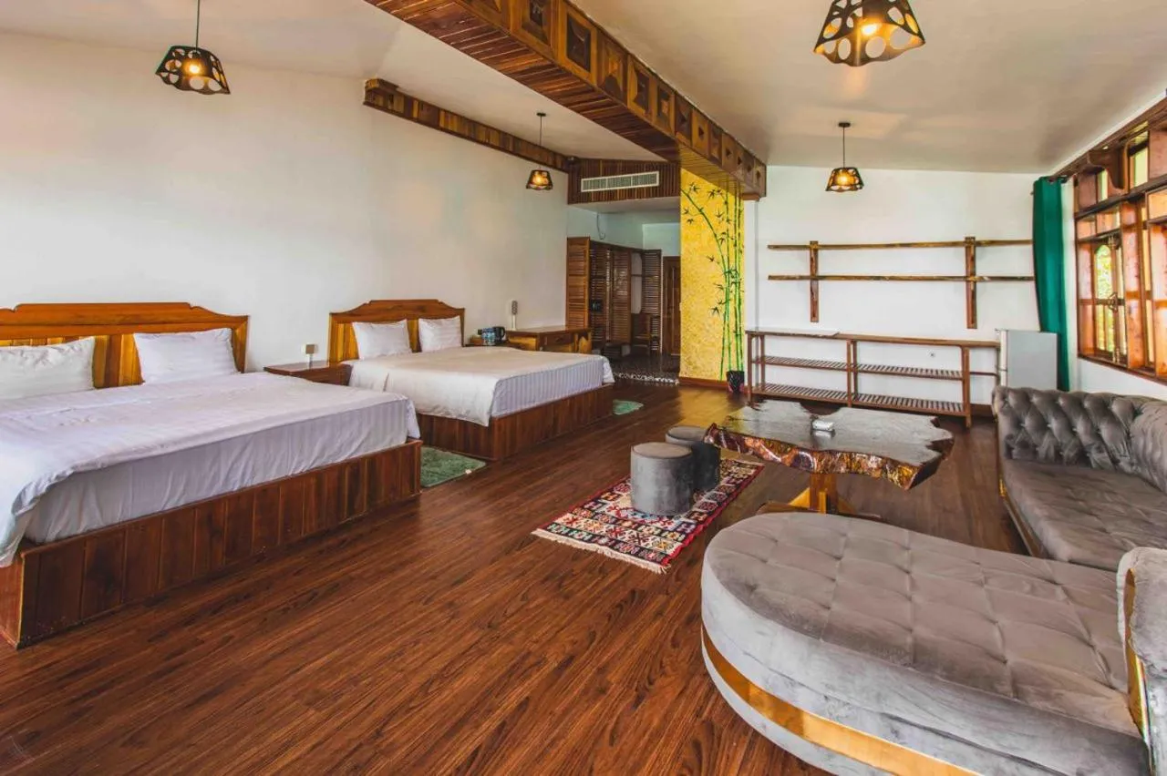 Bed in Tree House Bungalows