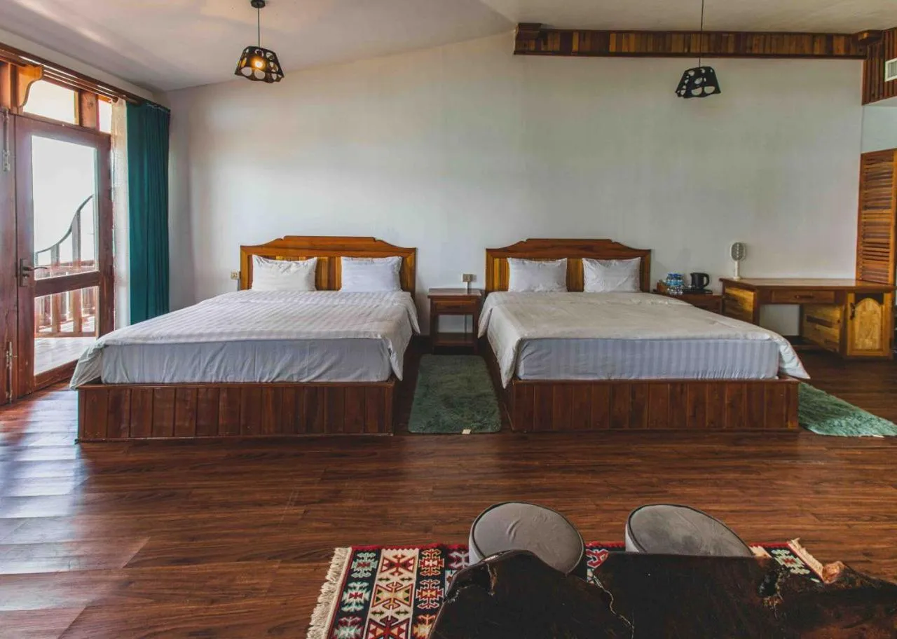 Bed in Tree House Bungalows