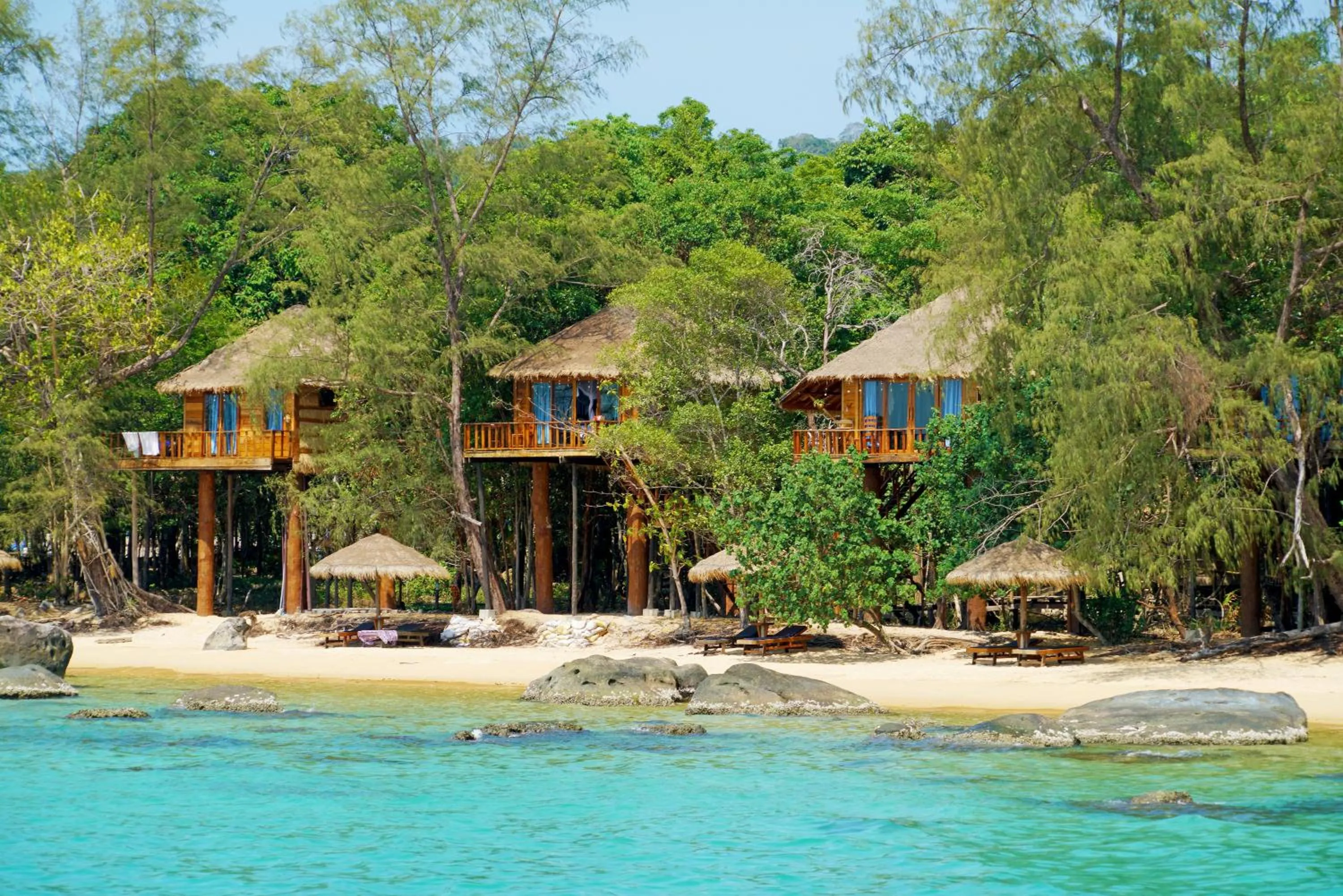 Beach in Tree House Bungalows