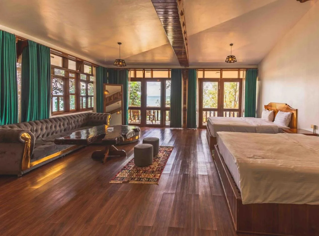 Bed in Tree House Bungalows