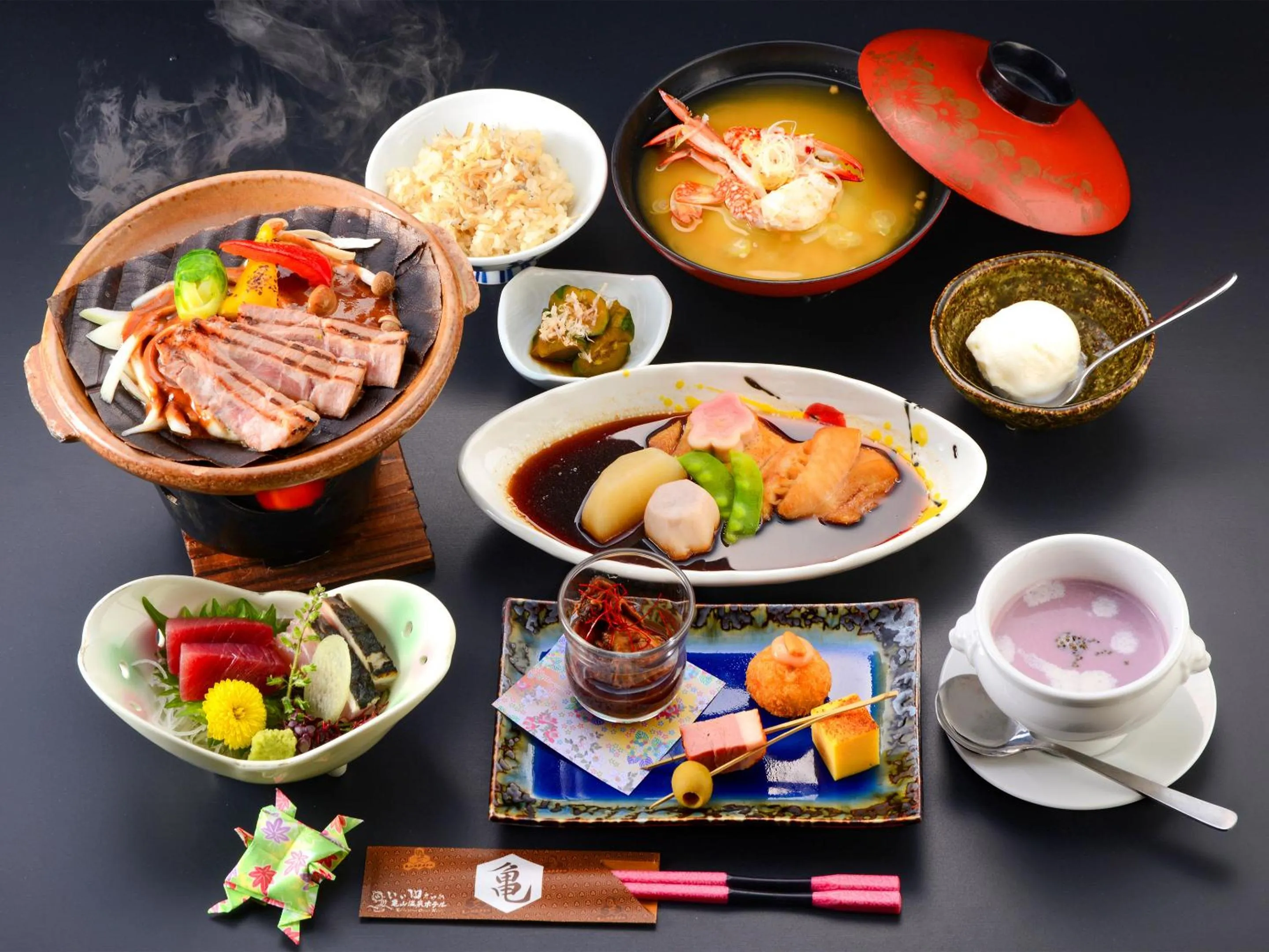 Food in Kameyama Onsen Hotel