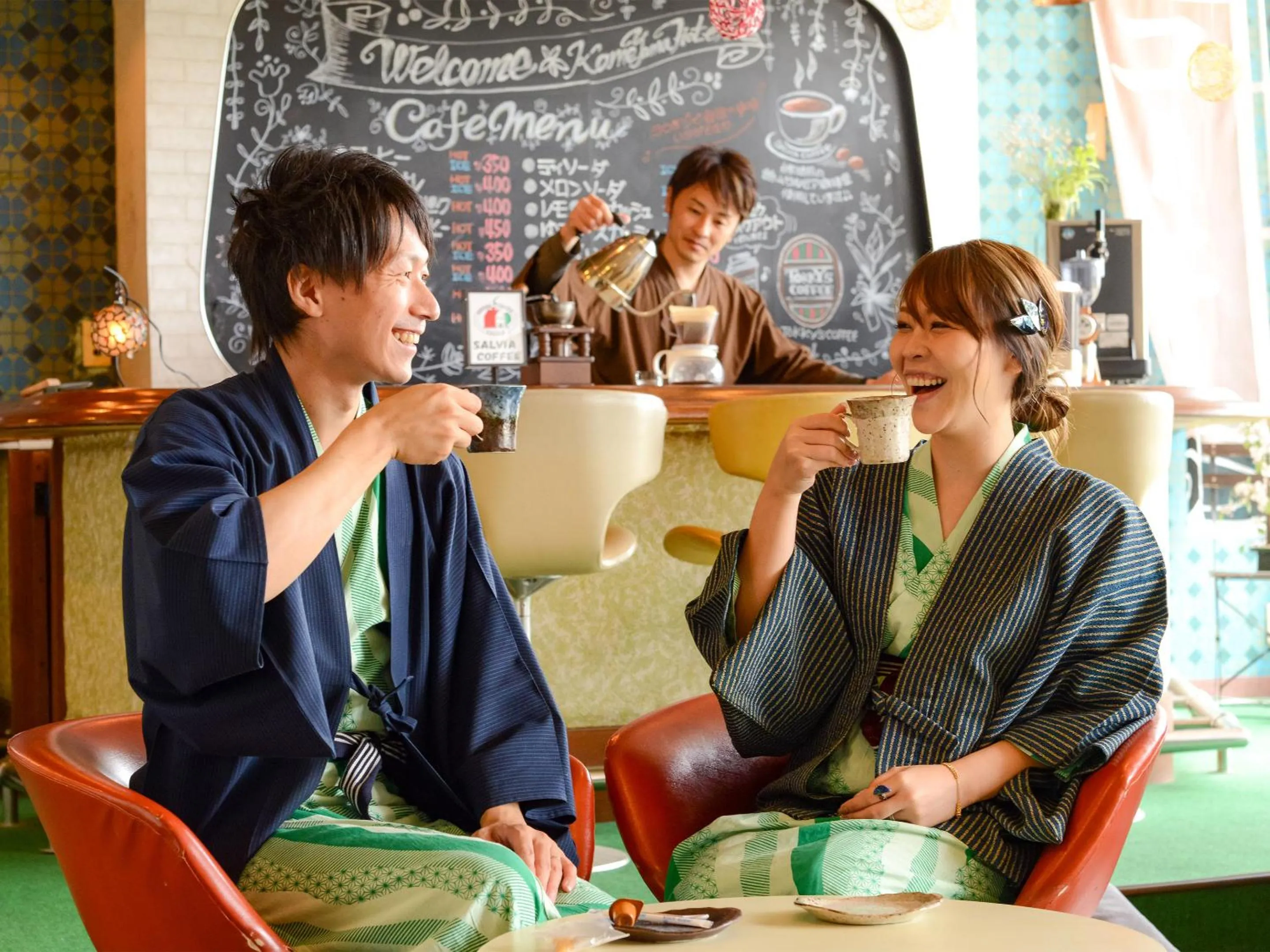 Staff in Kameyama Onsen Hotel