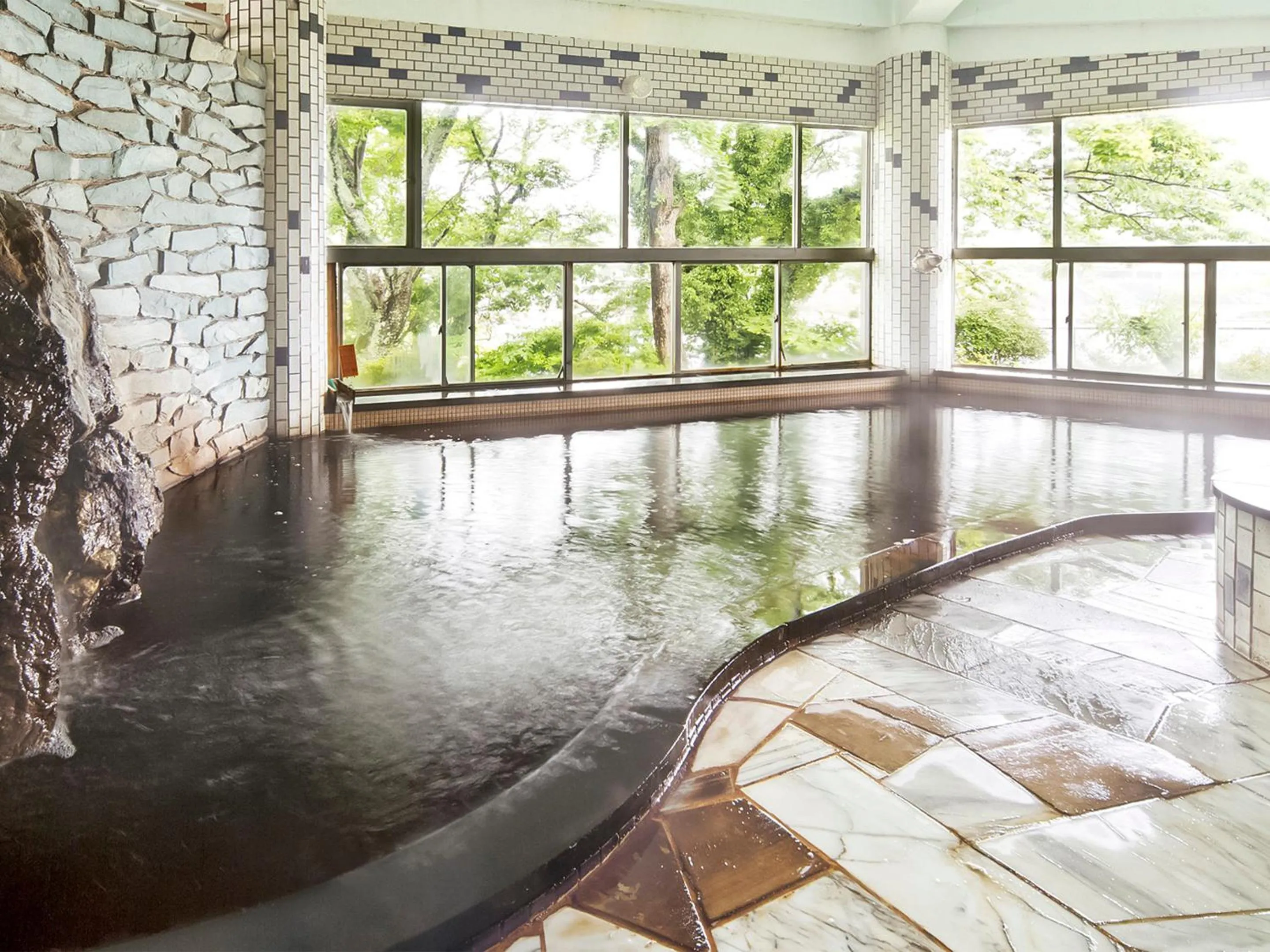 Public Bath in Kameyama Onsen Hotel