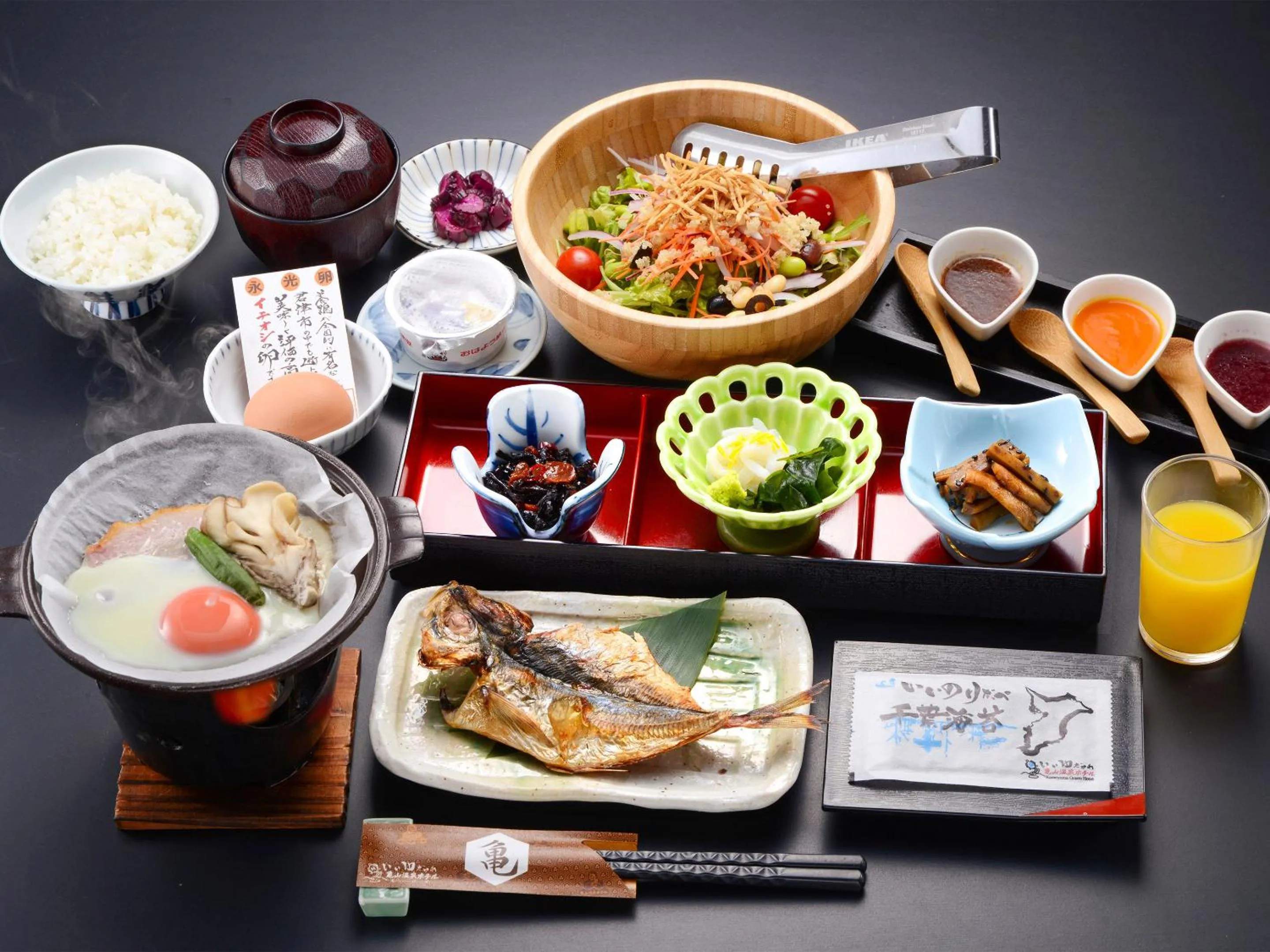 Food in Kameyama Onsen Hotel