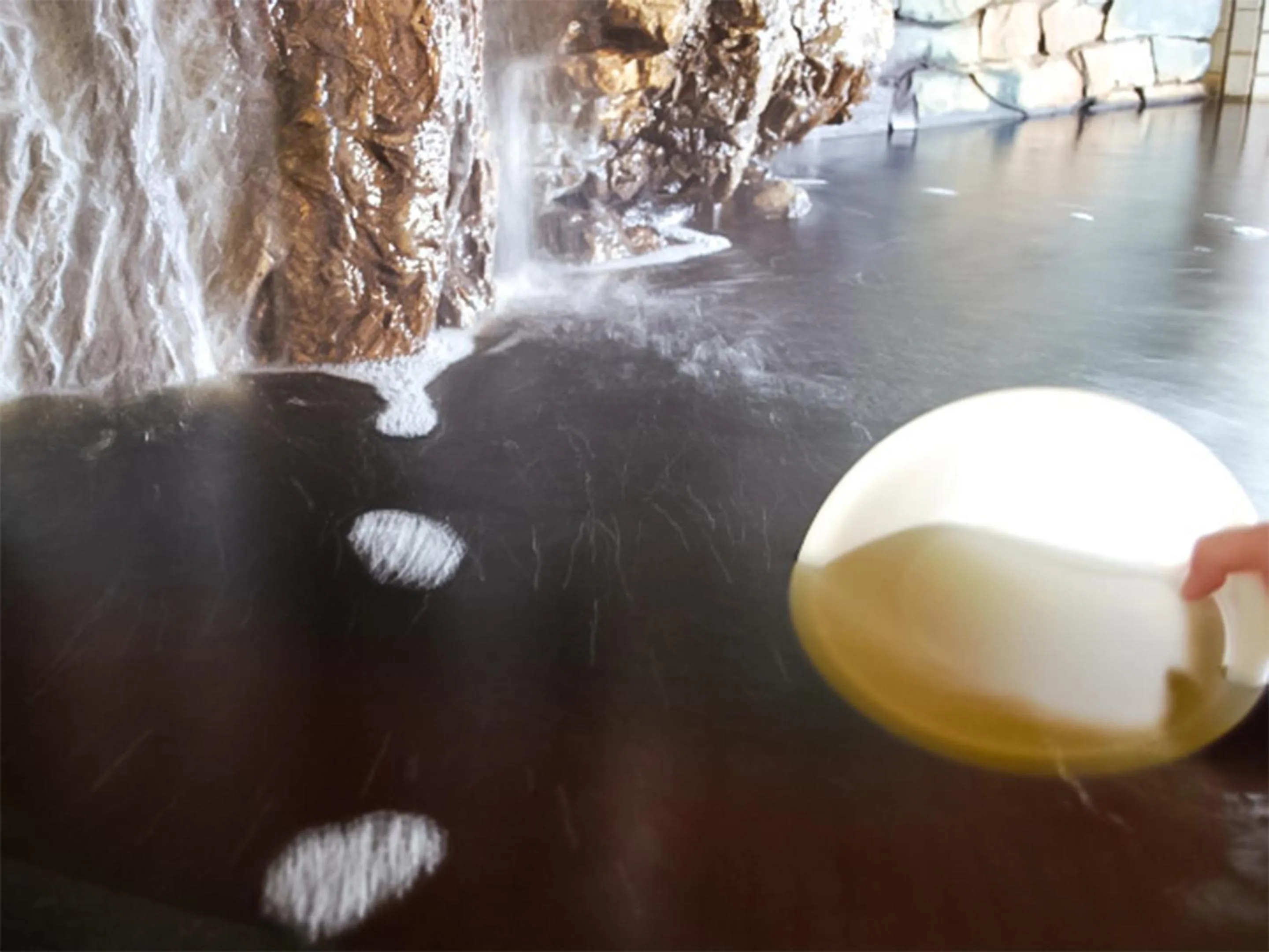 Hot Spring Bath in Kameyama Onsen Hotel