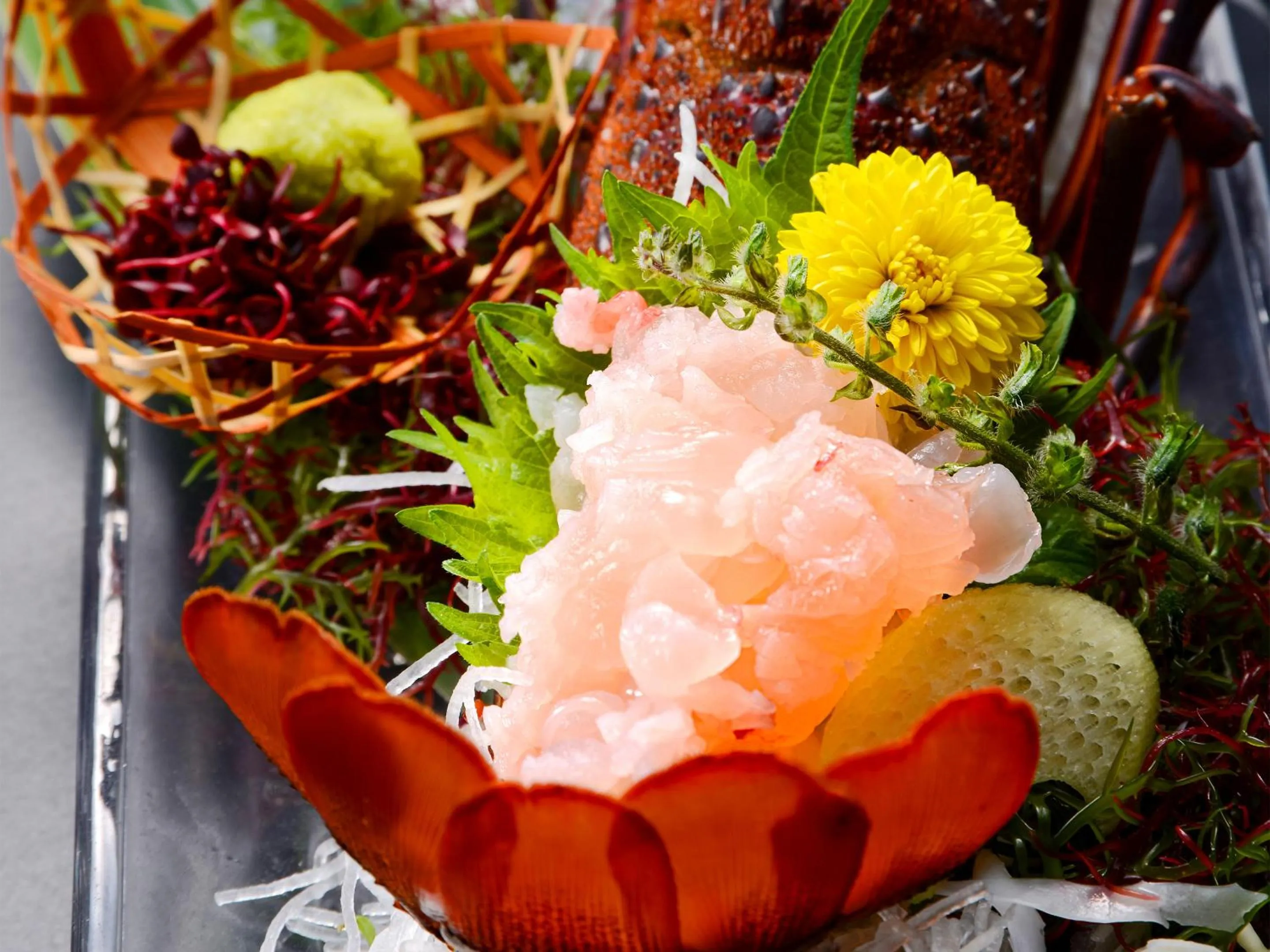 Food close-up in Kameyama Onsen Hotel