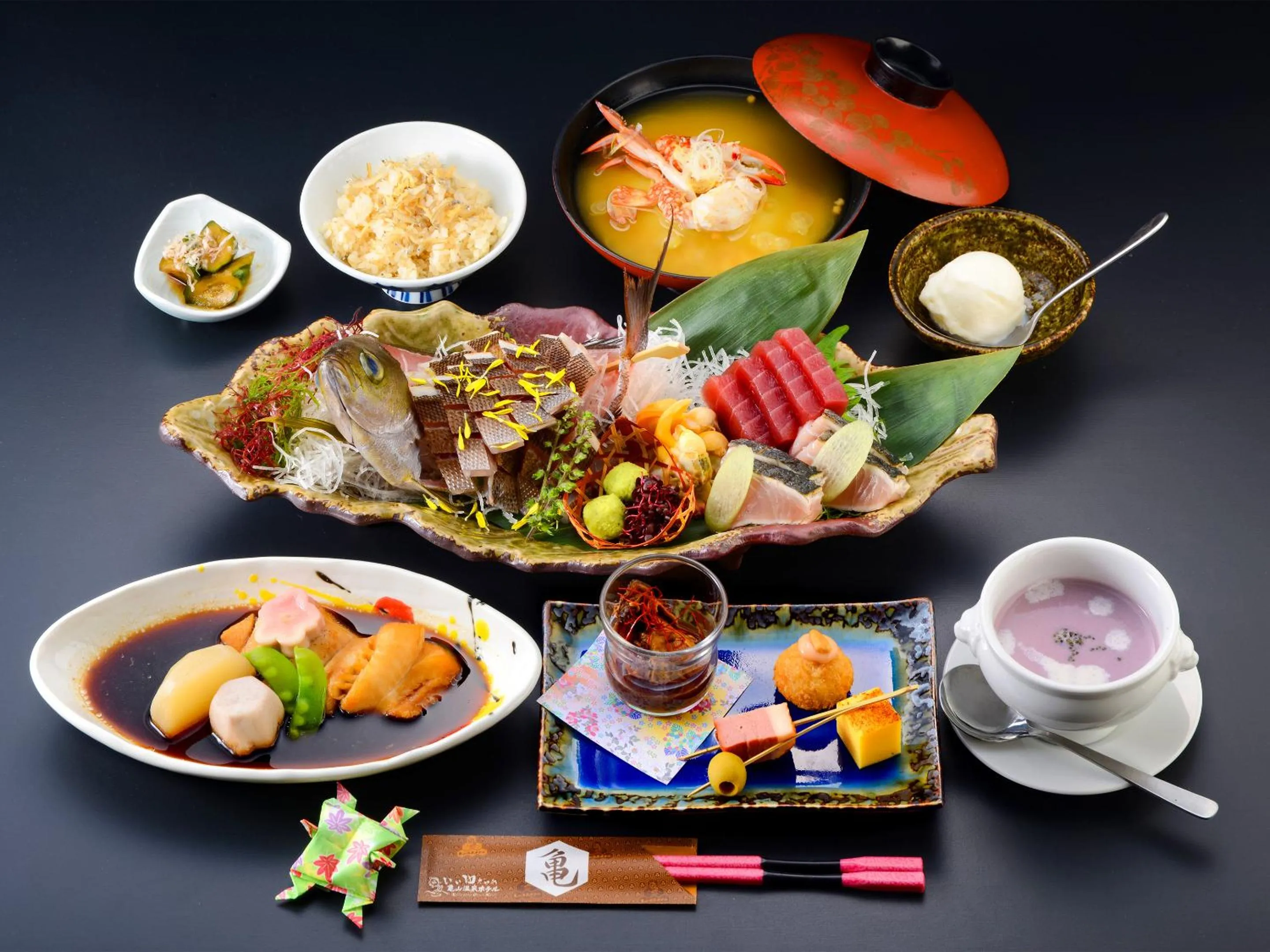 Food in Kameyama Onsen Hotel