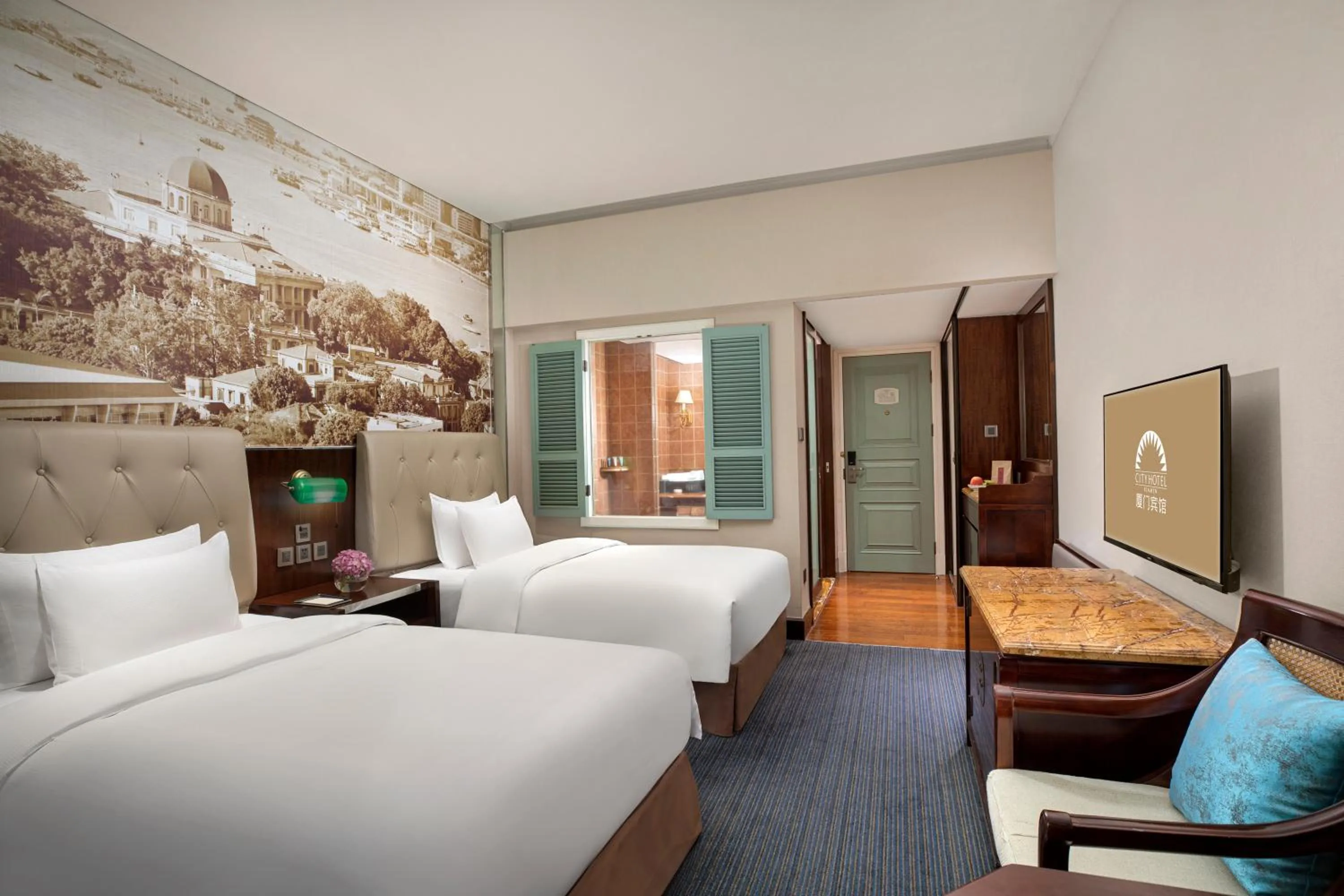 Bedroom, Bed in City Hotel Xiamen