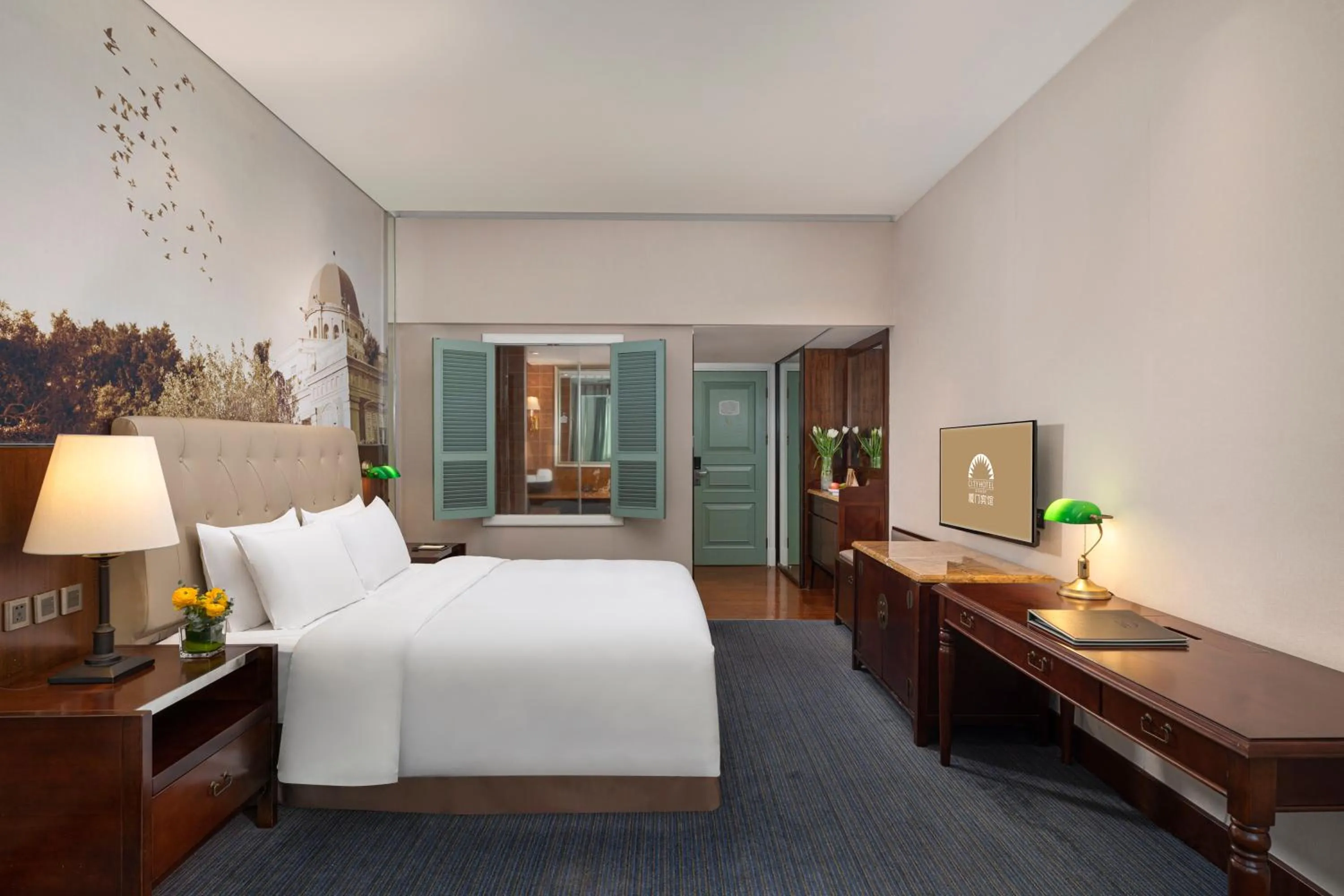 Bedroom, Bed in City Hotel Xiamen