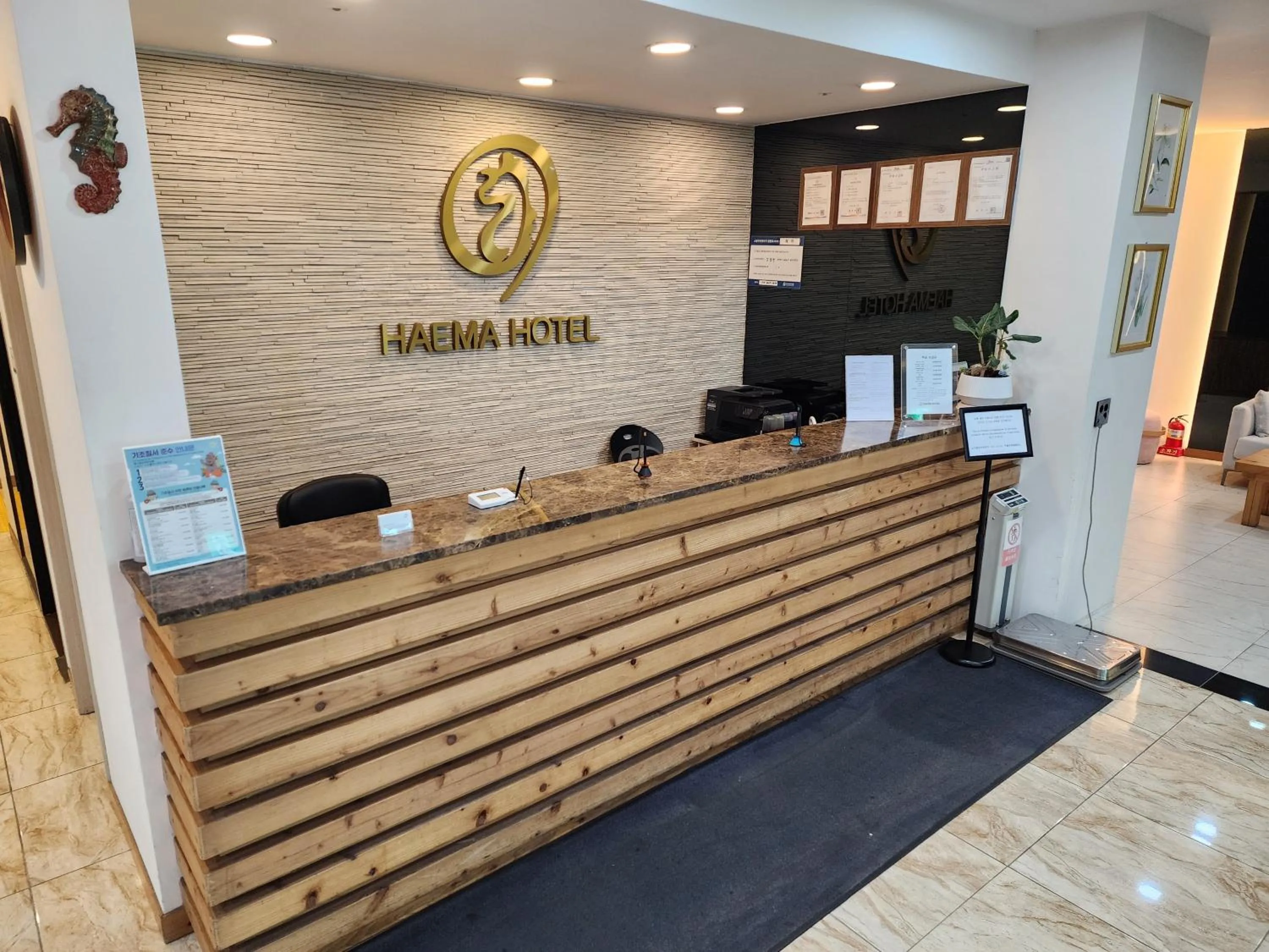 Lobby or reception in Hotel Haema