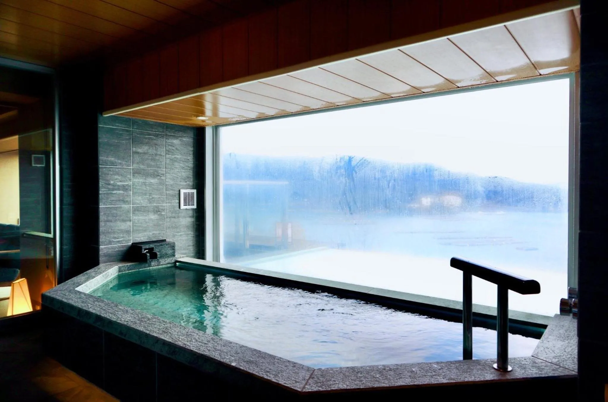 Hot Spring Bath in Sun Urashima Yuki no Sato