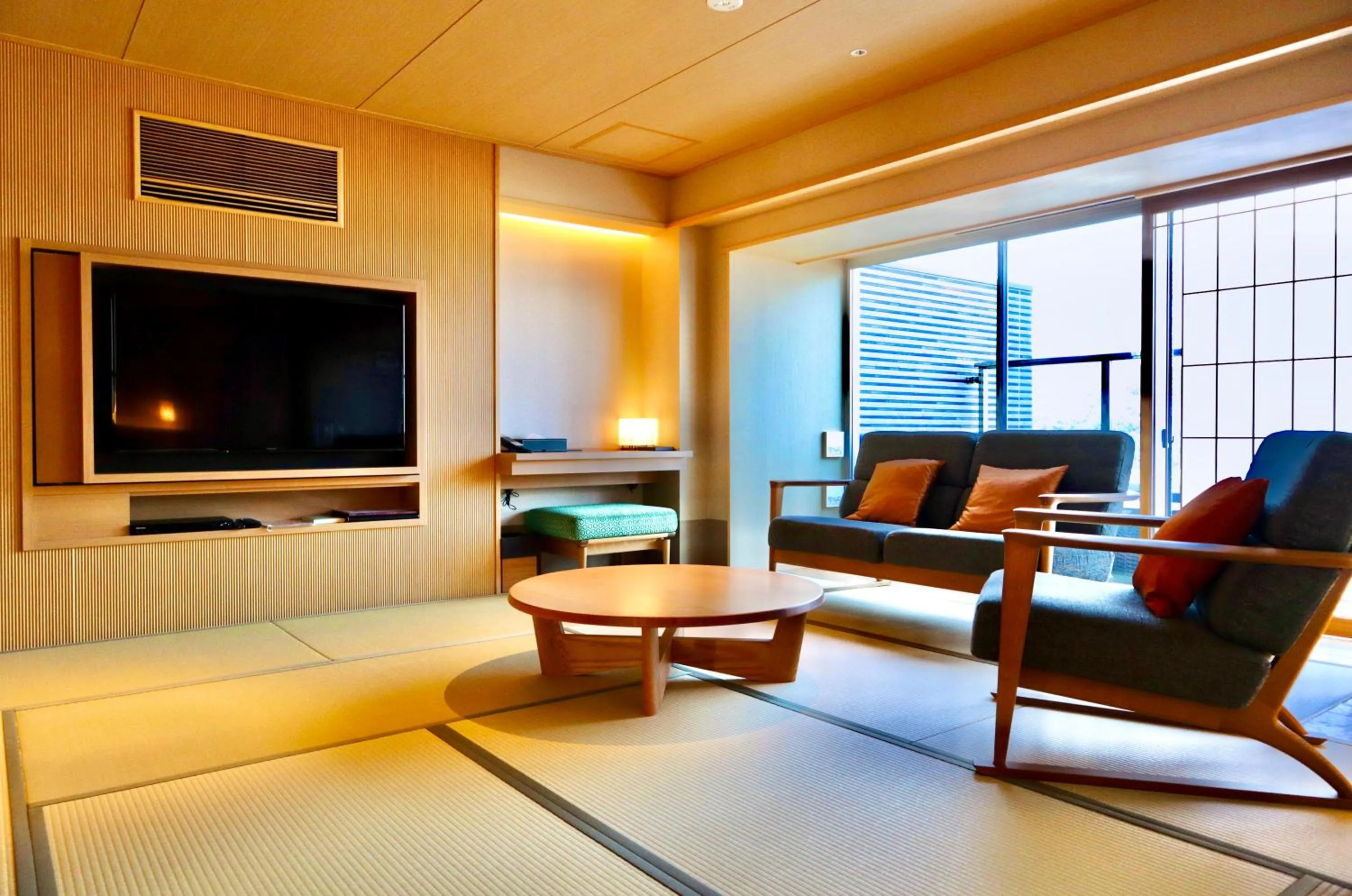 Living room in Sun Urashima Yuki no Sato