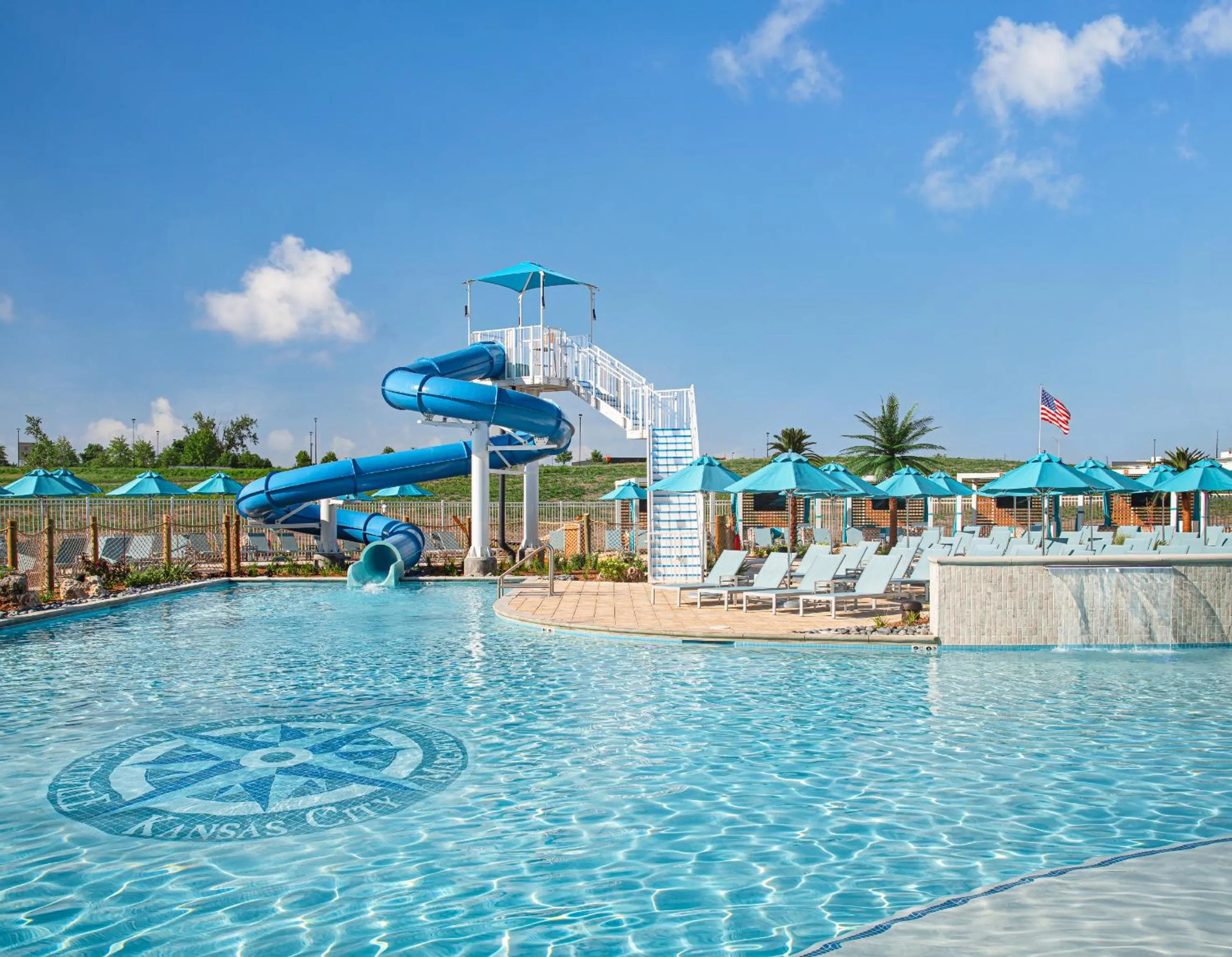 Swimming pool in Margaritaville Hotel Kansas City