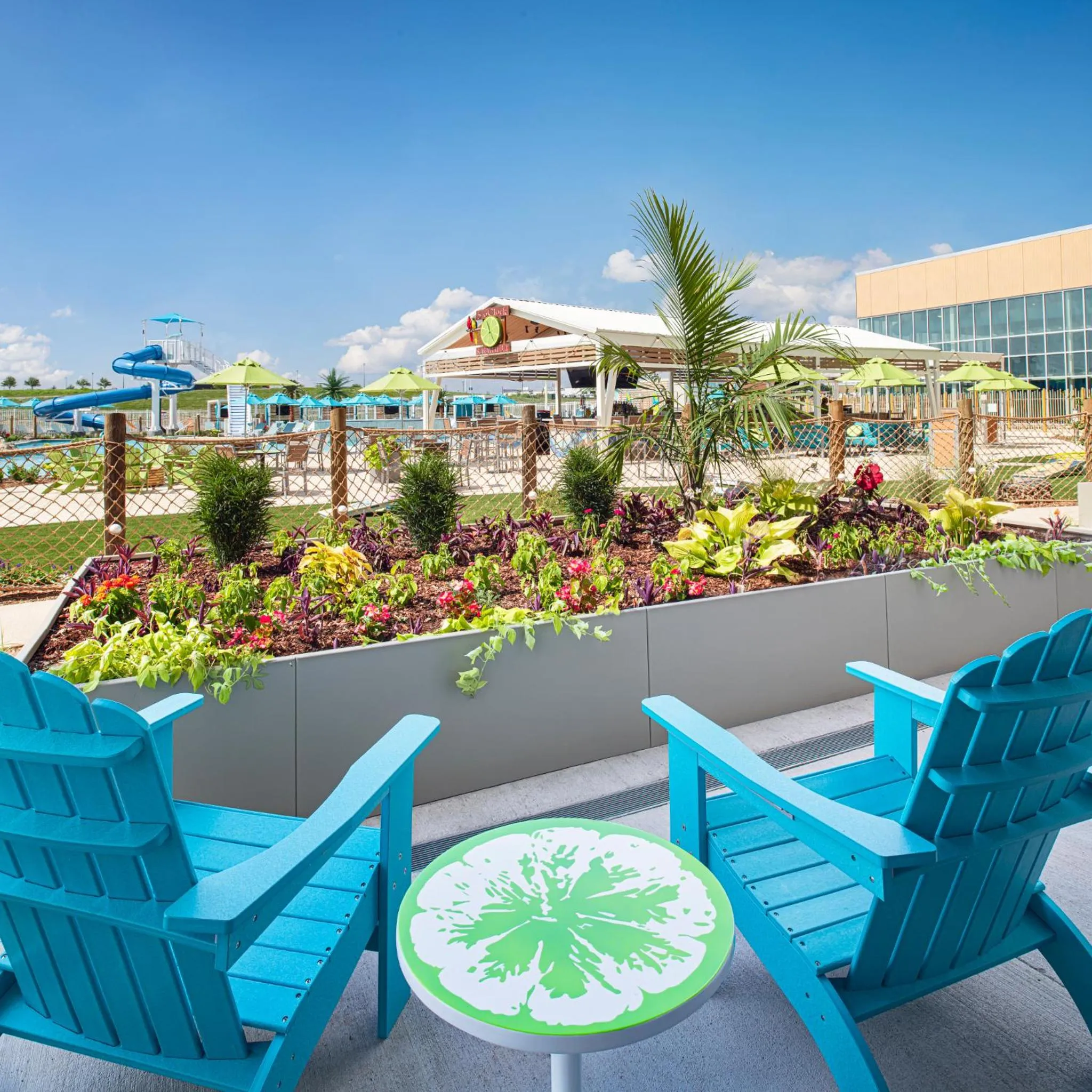 Patio in Margaritaville Hotel Kansas City