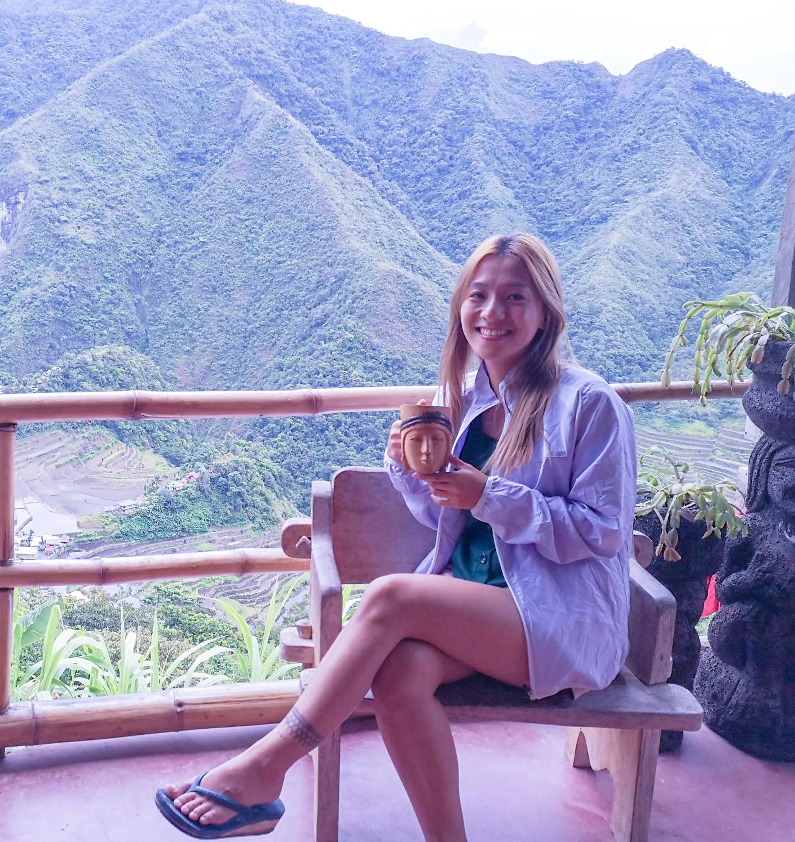 Mountain view in Batad Transient House