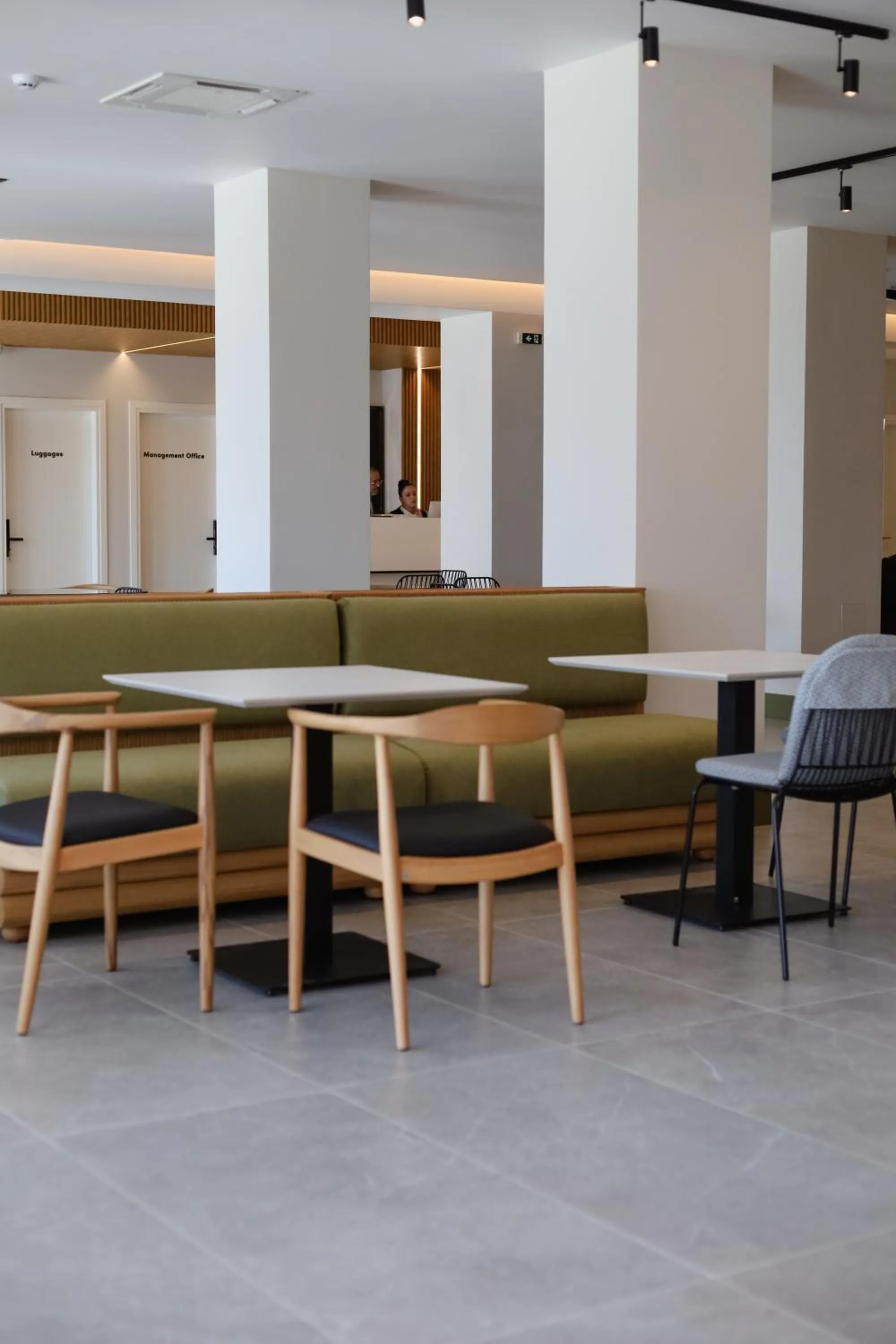 Seating area in LIMNI Boutique Experience Evia