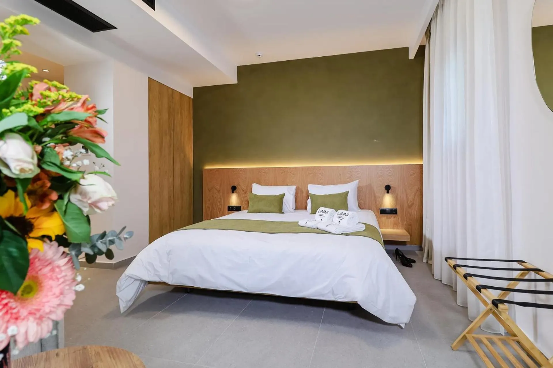 Bed in LIMNI Boutique Experience Evia