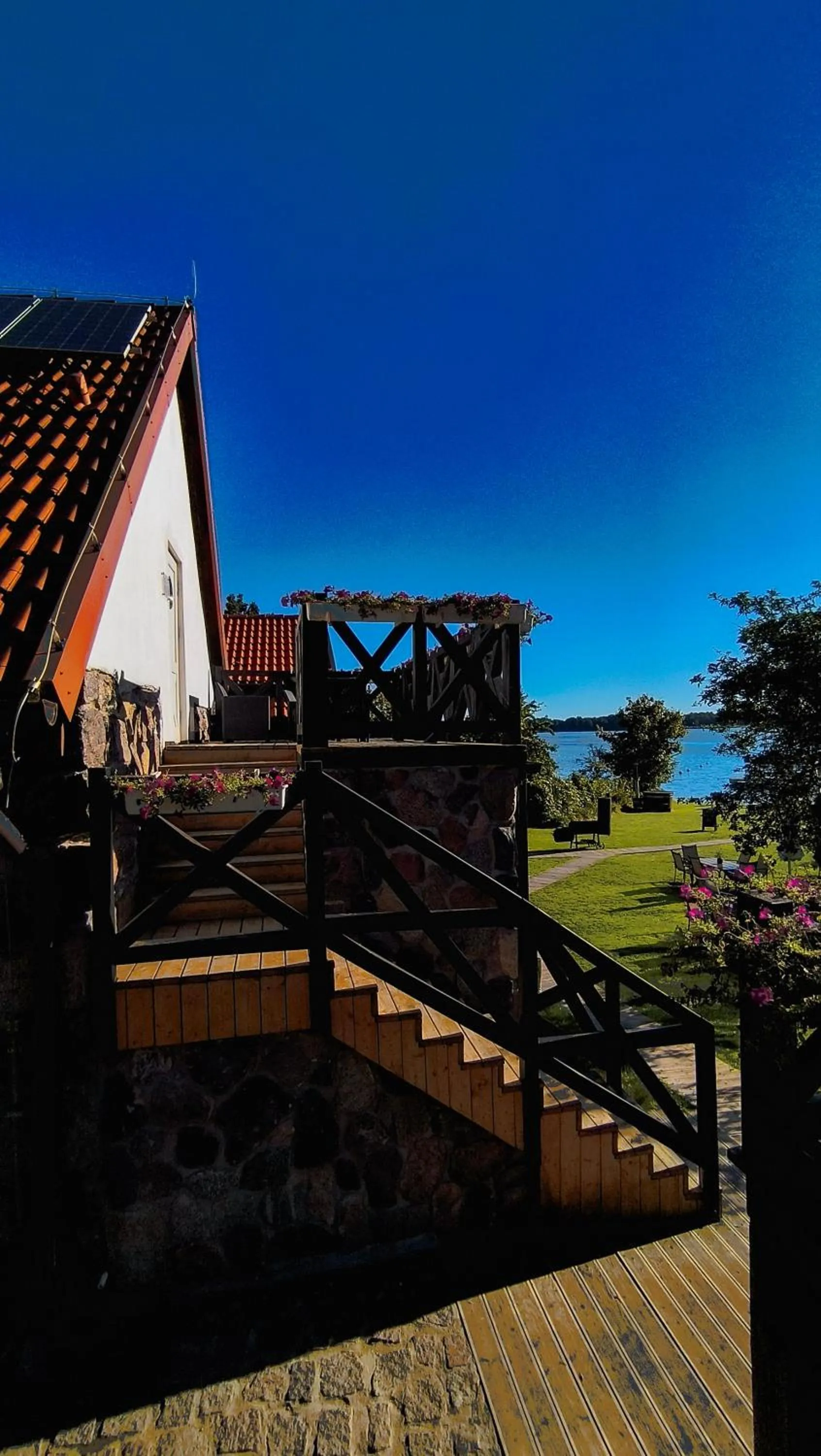 Balcony/Terrace in Stare Sady Chillout Rooms "Pod Jabłoniami"