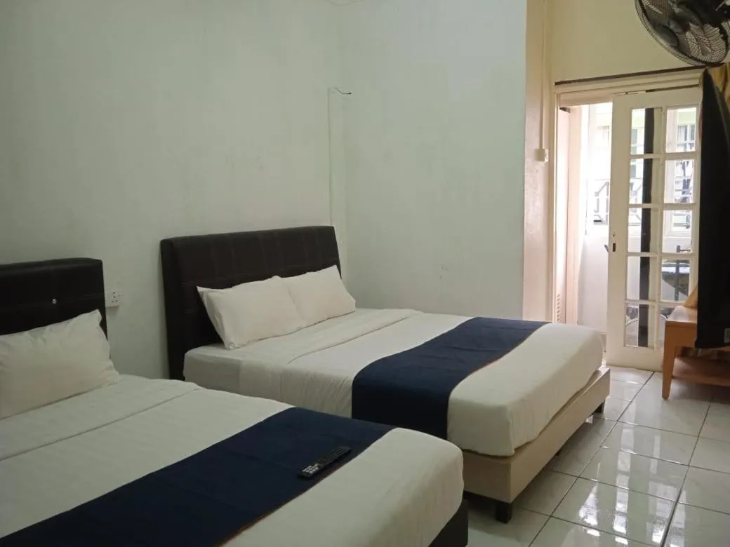 Bed in Cool view budget hotel