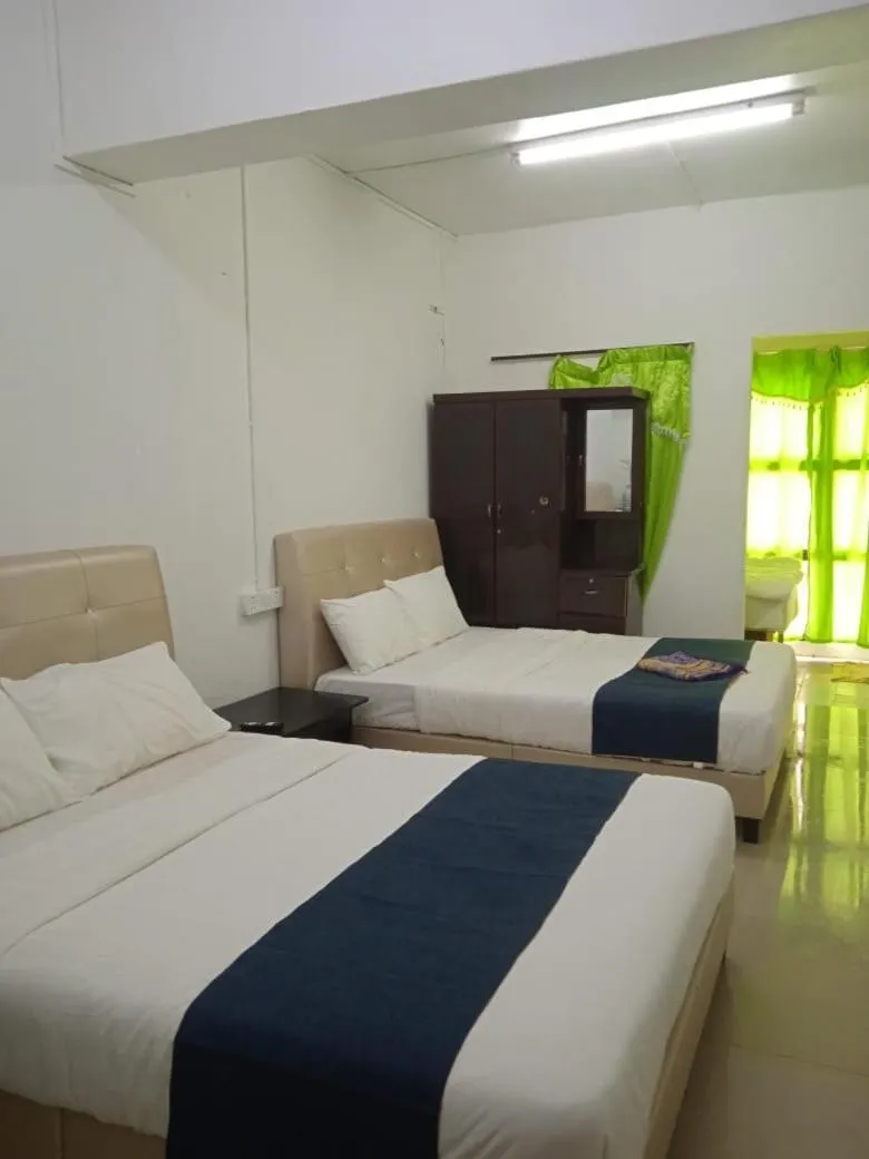 Bed in Cool view budget hotel