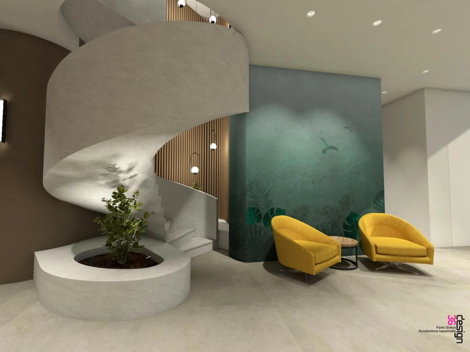 Seating area in Zein Boutique Athens hotel