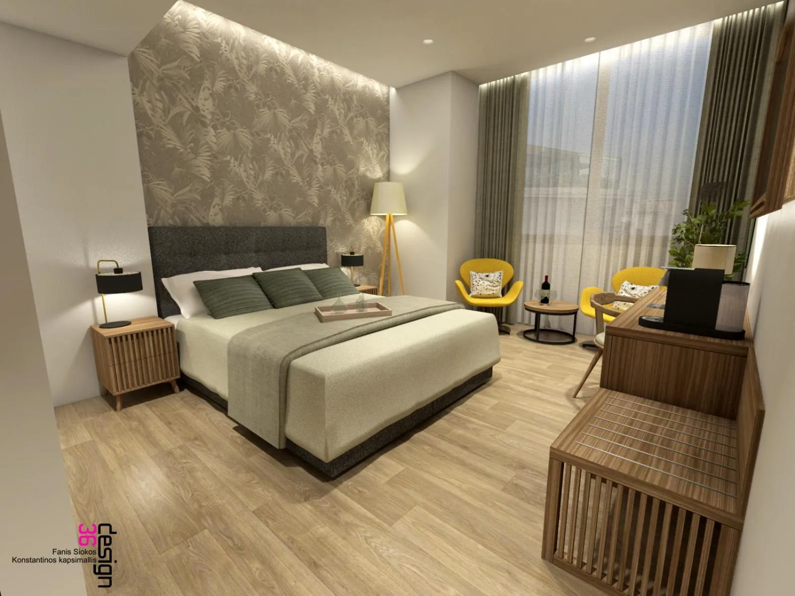 Photo of the whole room in Zein Boutique Athens hotel