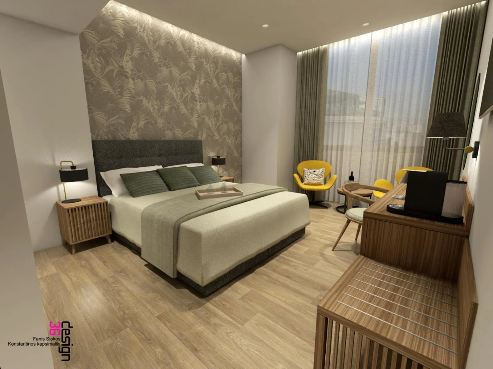 Photo of the whole room in Zein Boutique Athens hotel