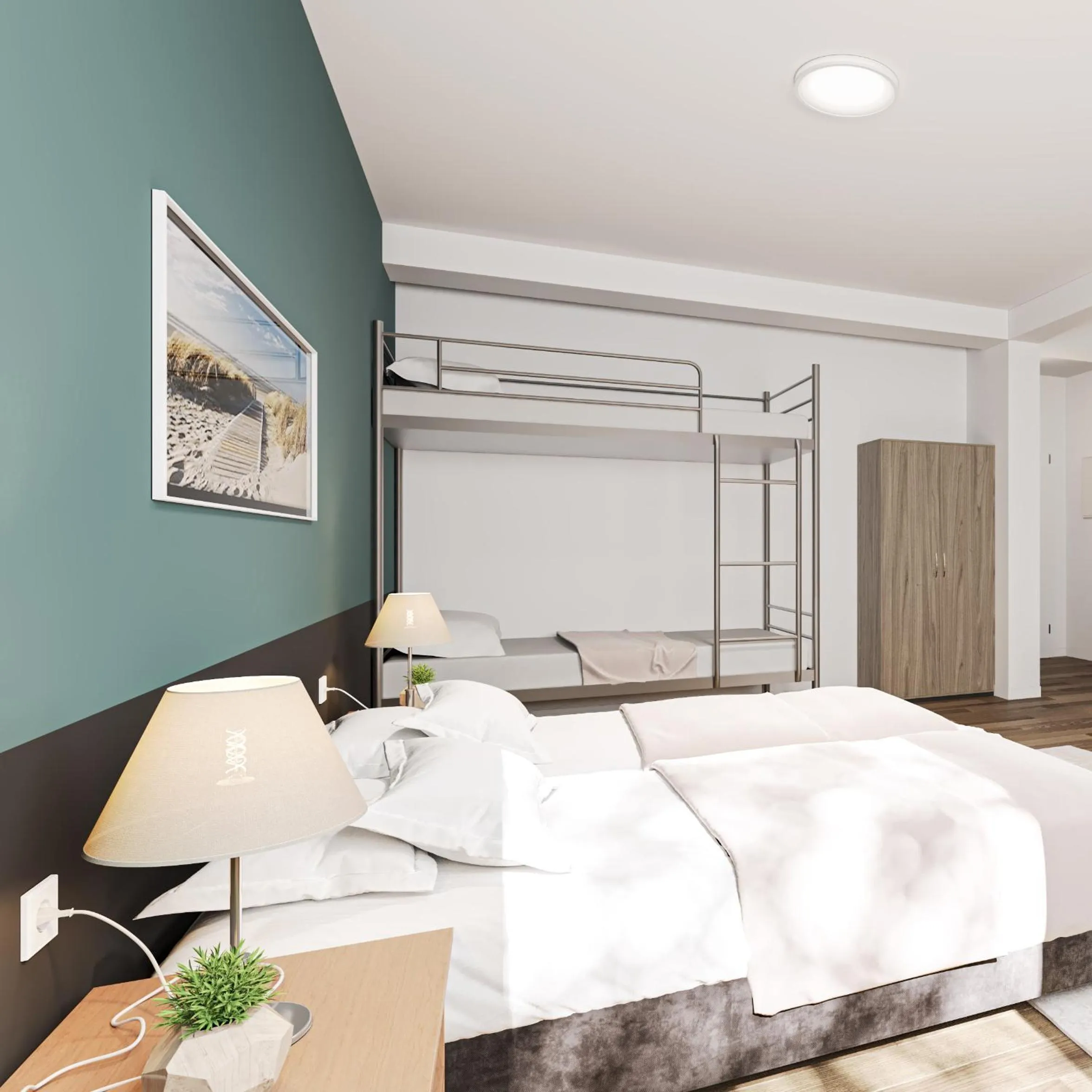 Bed in WzW Apartments - Wohnraum zum Wohlfühlen