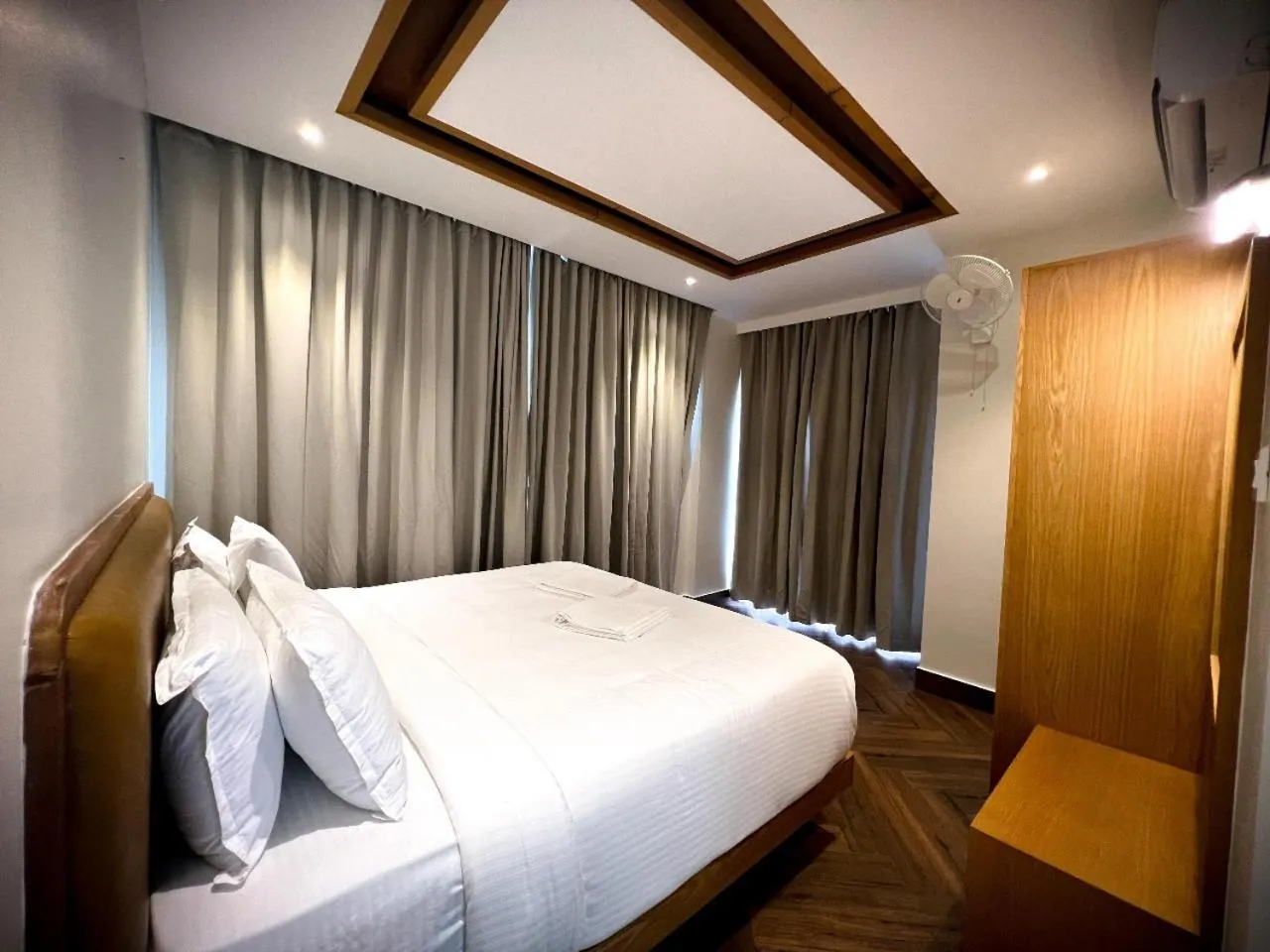 Bed in Talenresort Vythiri Villas