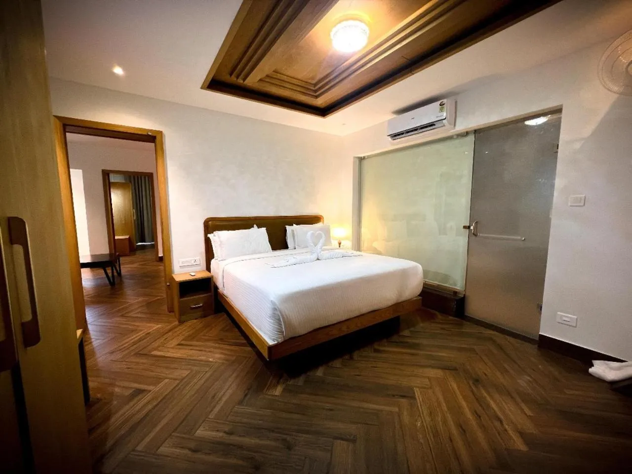 Bed in Talenresort Vythiri Villas