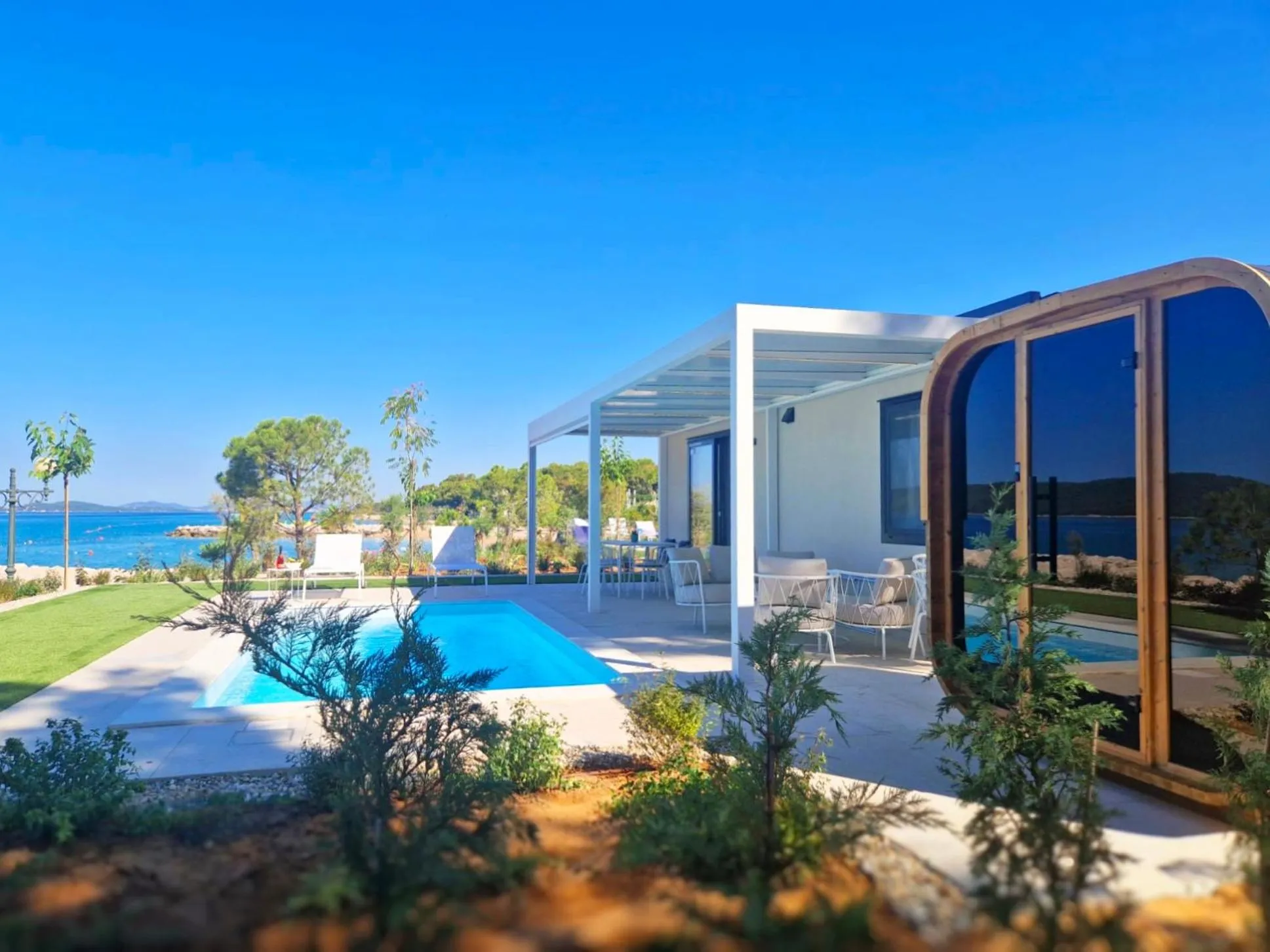 Sauna in Amadria Exclusive Beach Villa