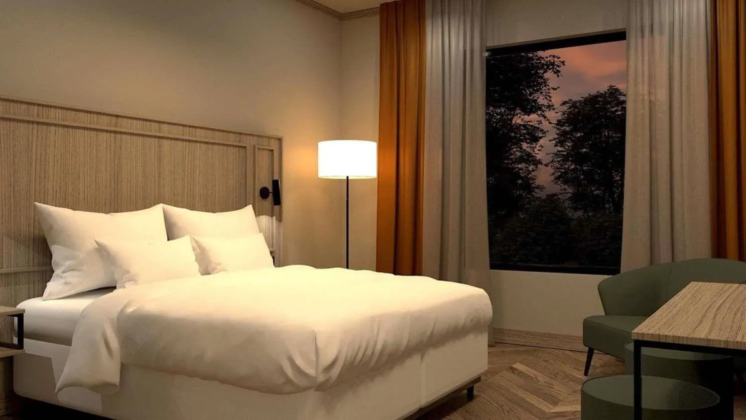 Bed in Hotel Riverside Avesta, BW Signature Collection