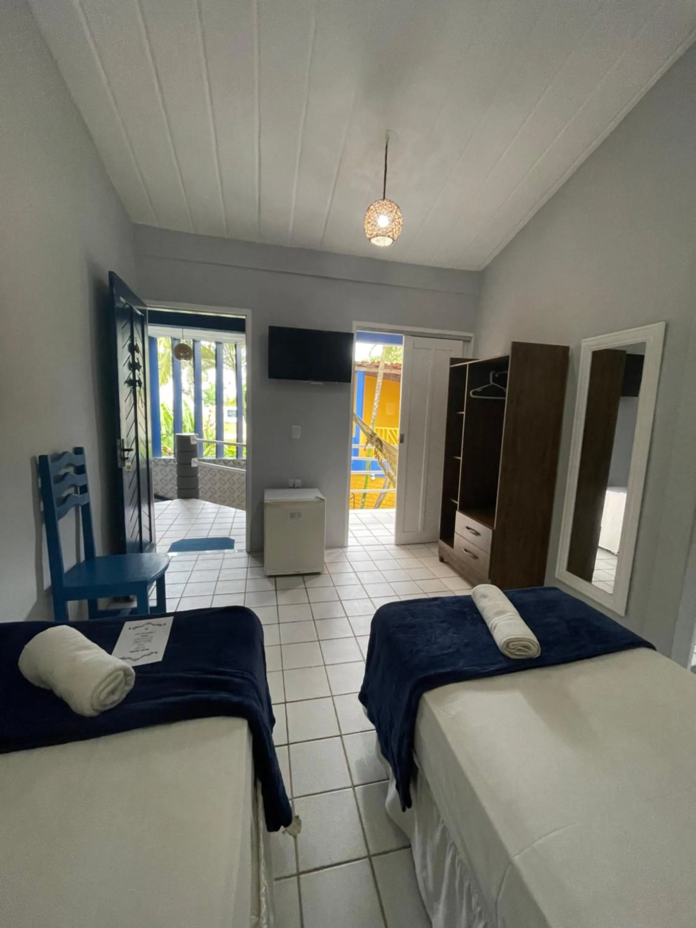 Bed in Pousada Girassol