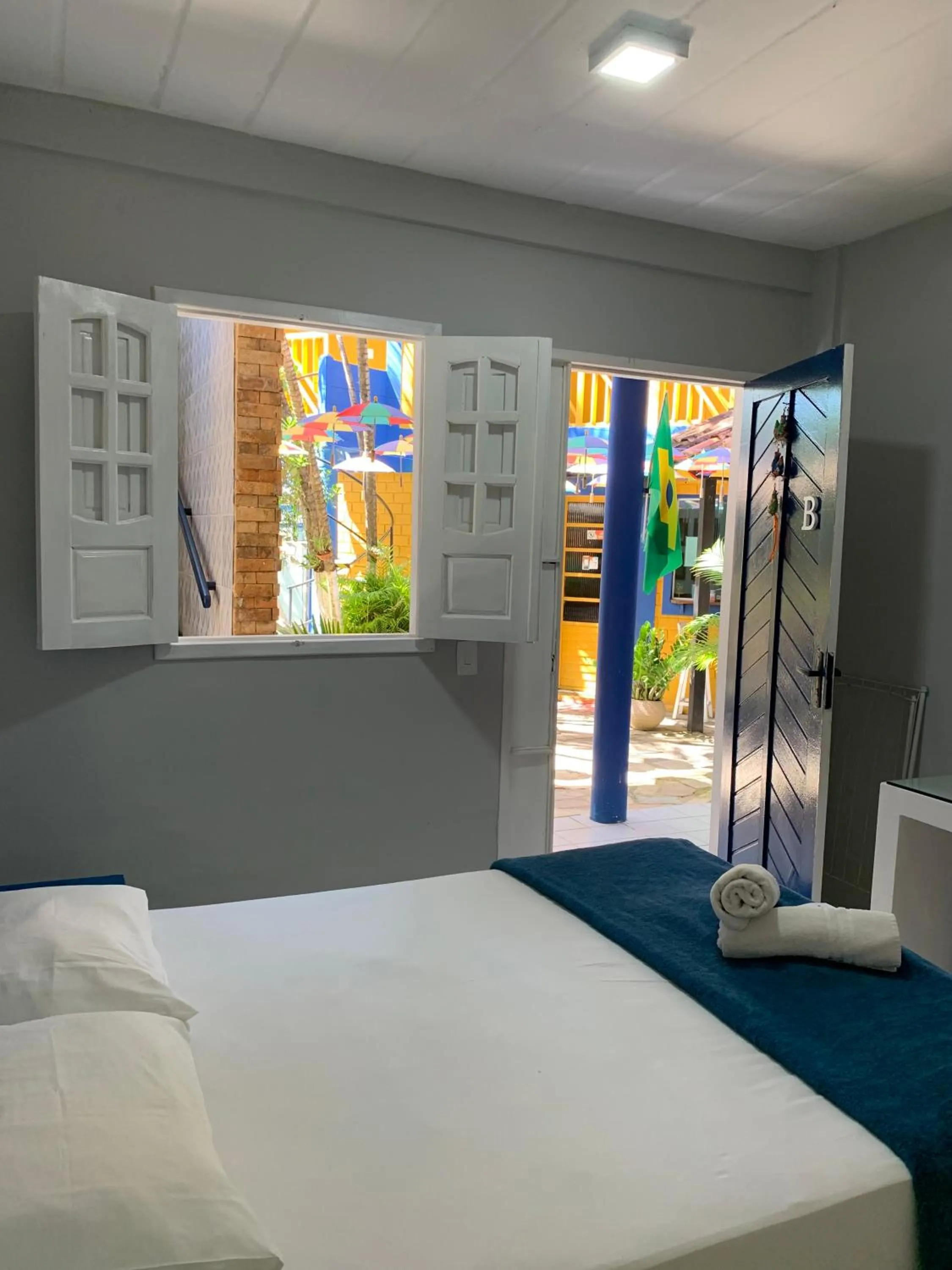 Bed in Pousada Girassol