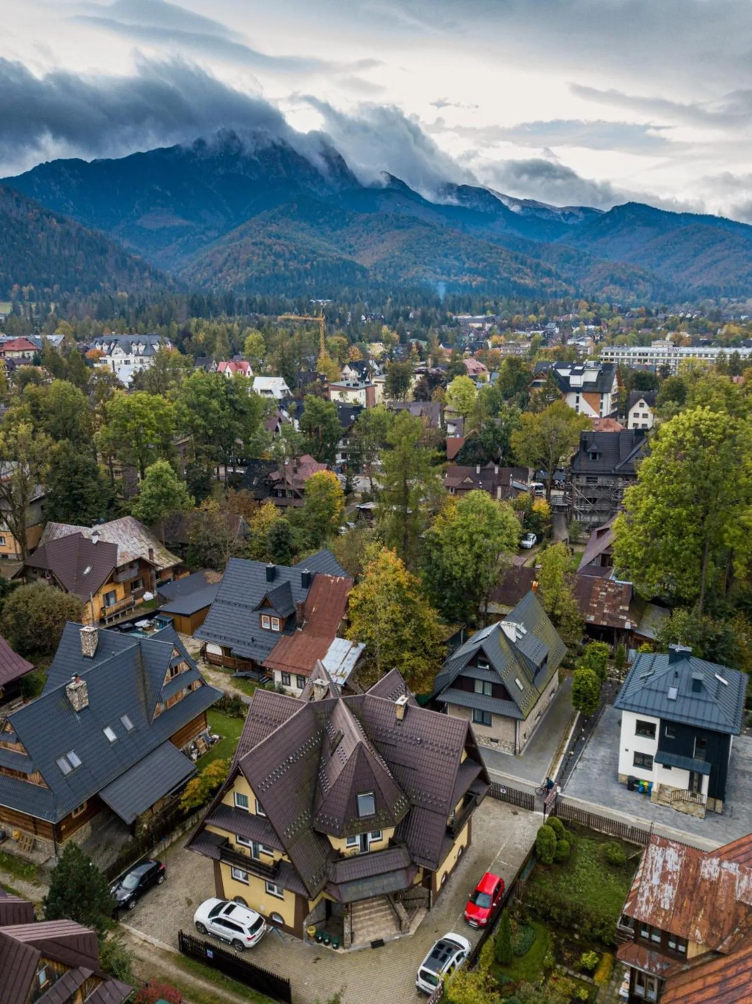 Bird's eye view in Willa Znana - komfortowe noclegi 200 m od Krupówek