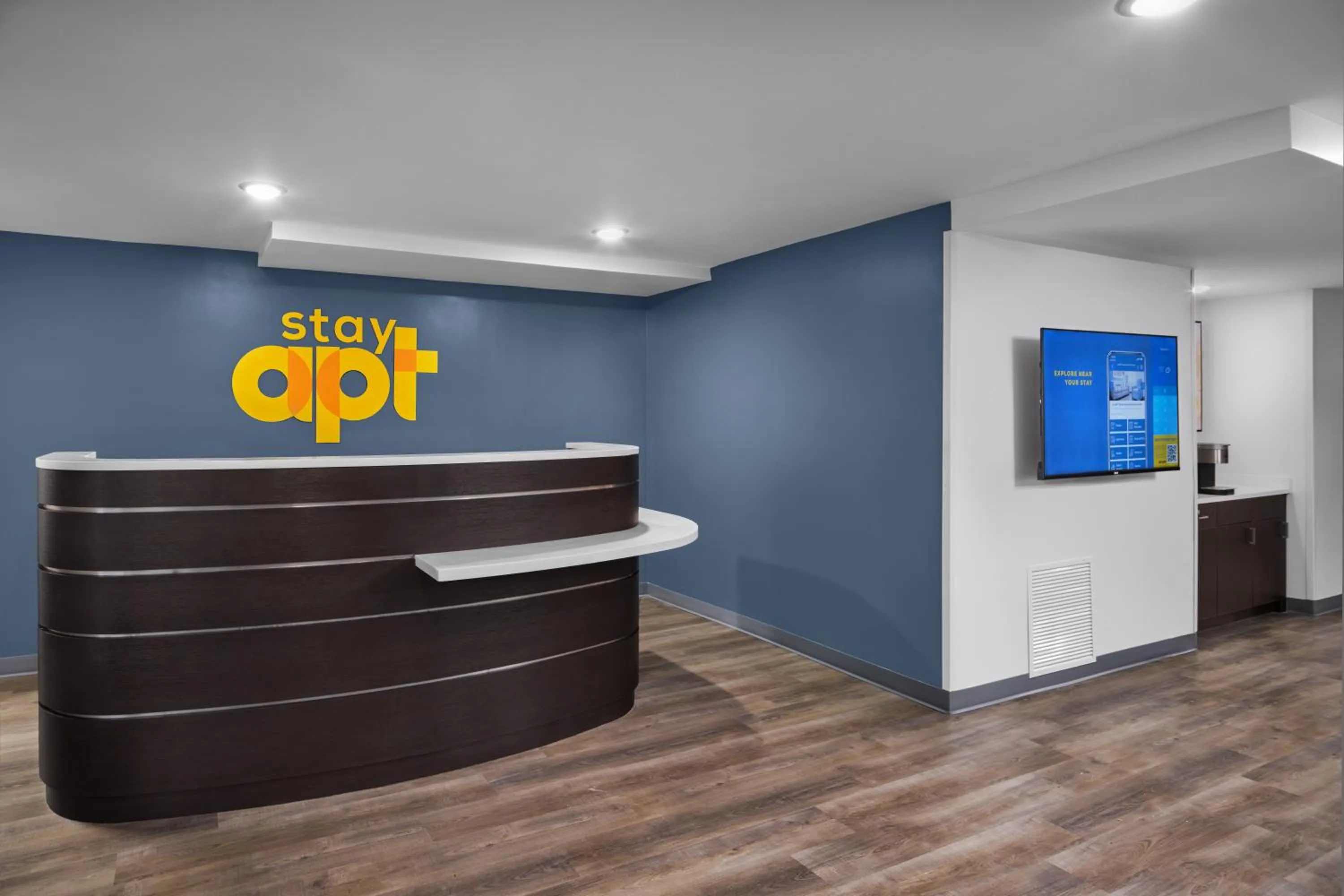 Lobby or reception in stayAPT Suites Fayetteville-Fort Bragg