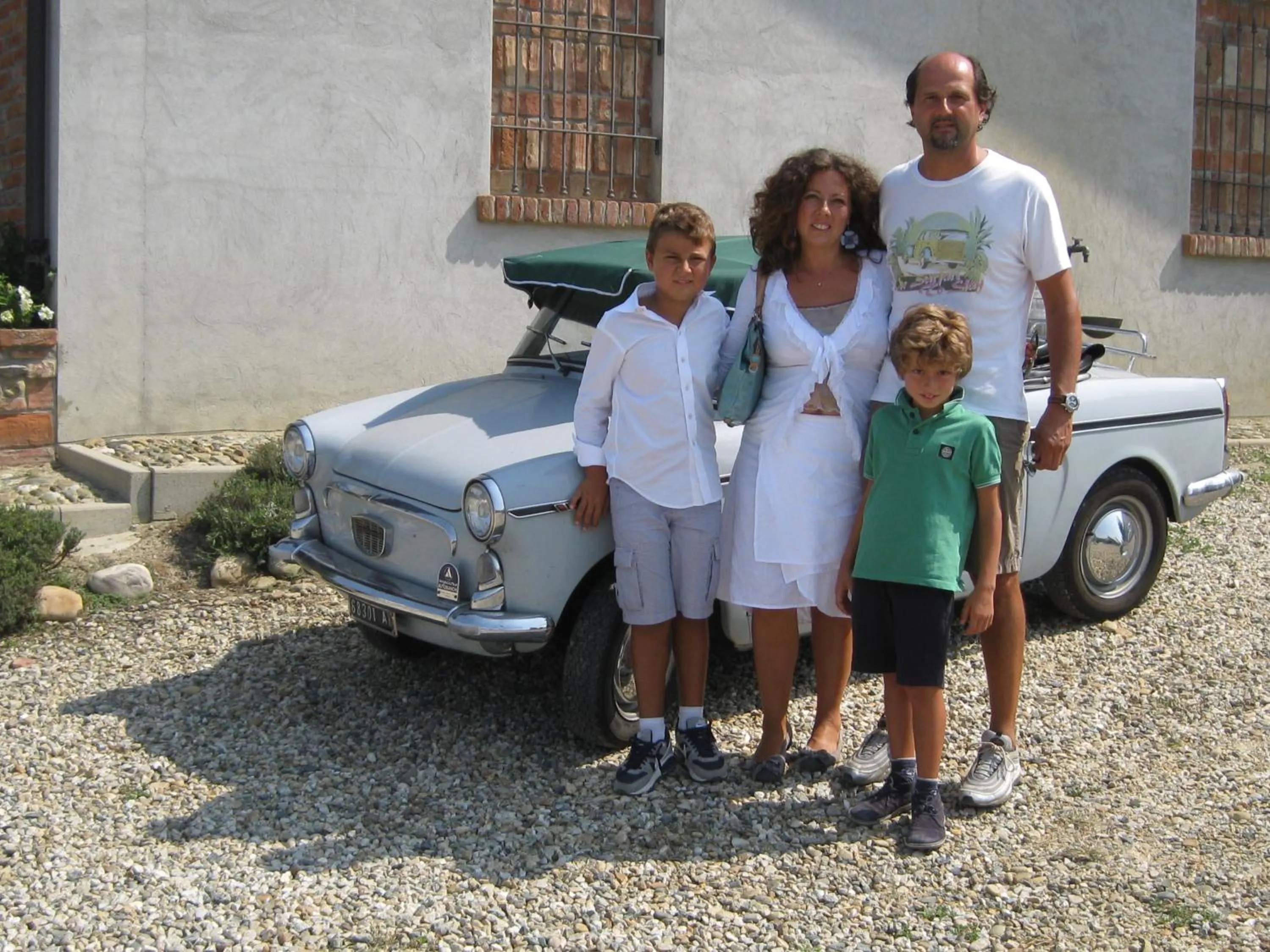 Family in B&B La Bianchina