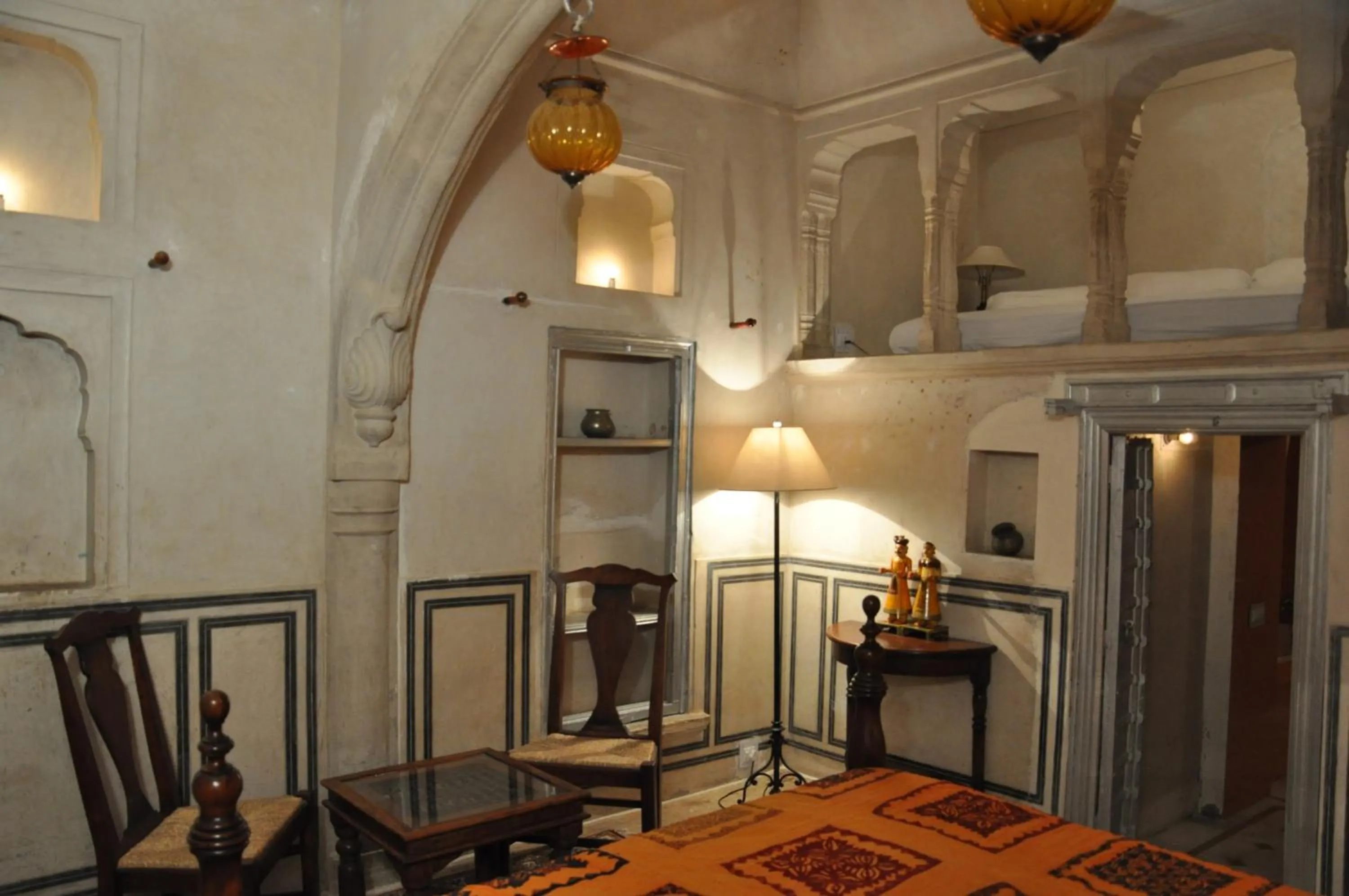 Living room in Hotel Chobdar Haveli