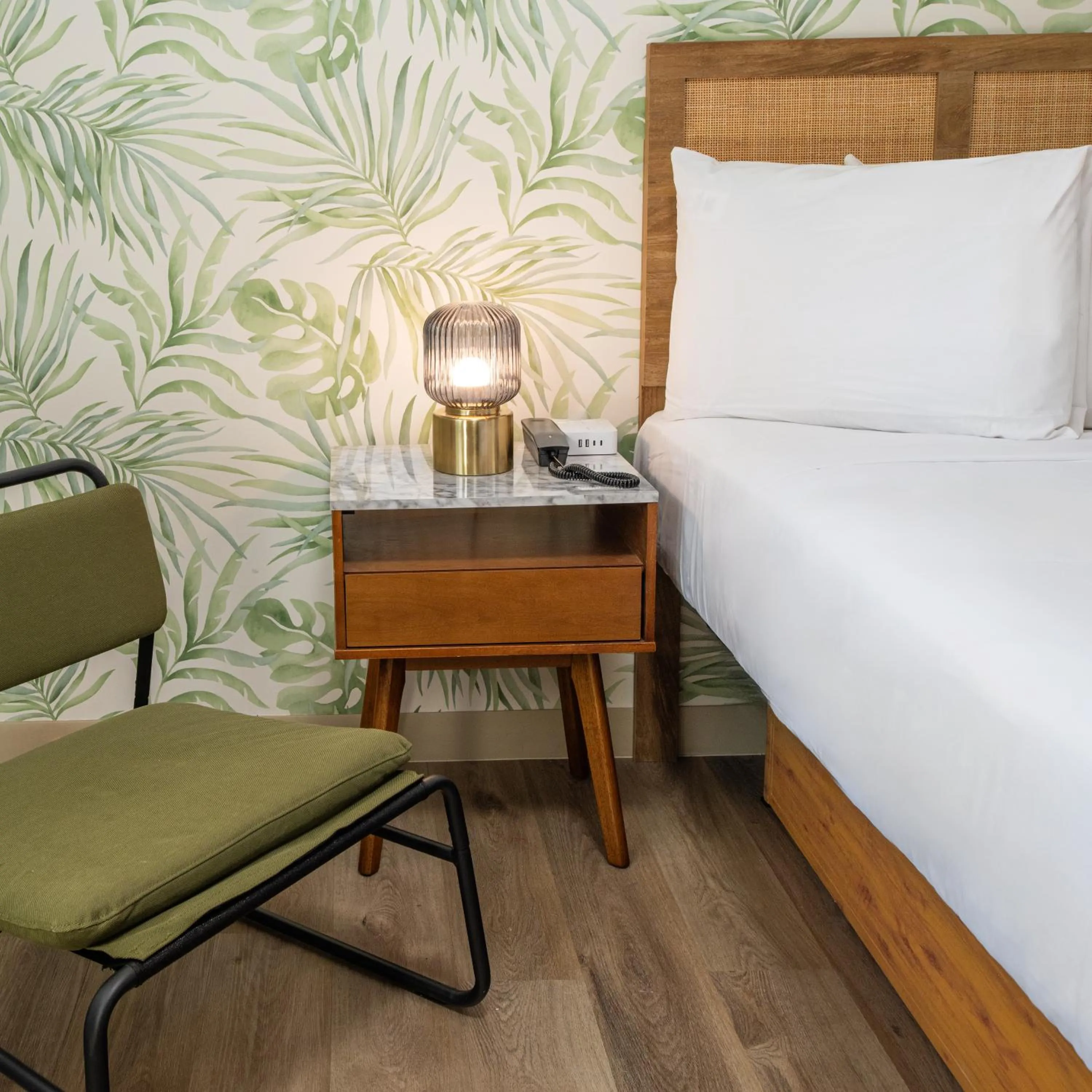 Bed in The LEEF Hotel