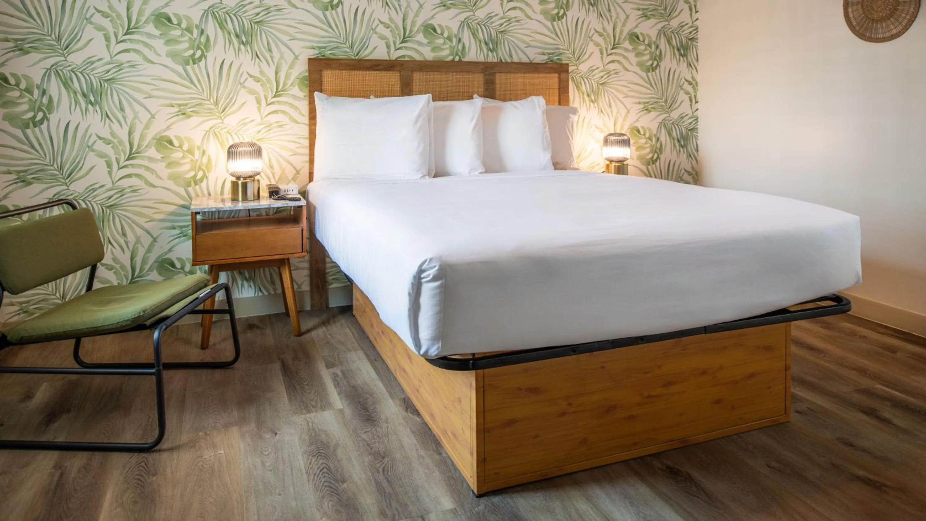 Bed in The LEEF Hotel