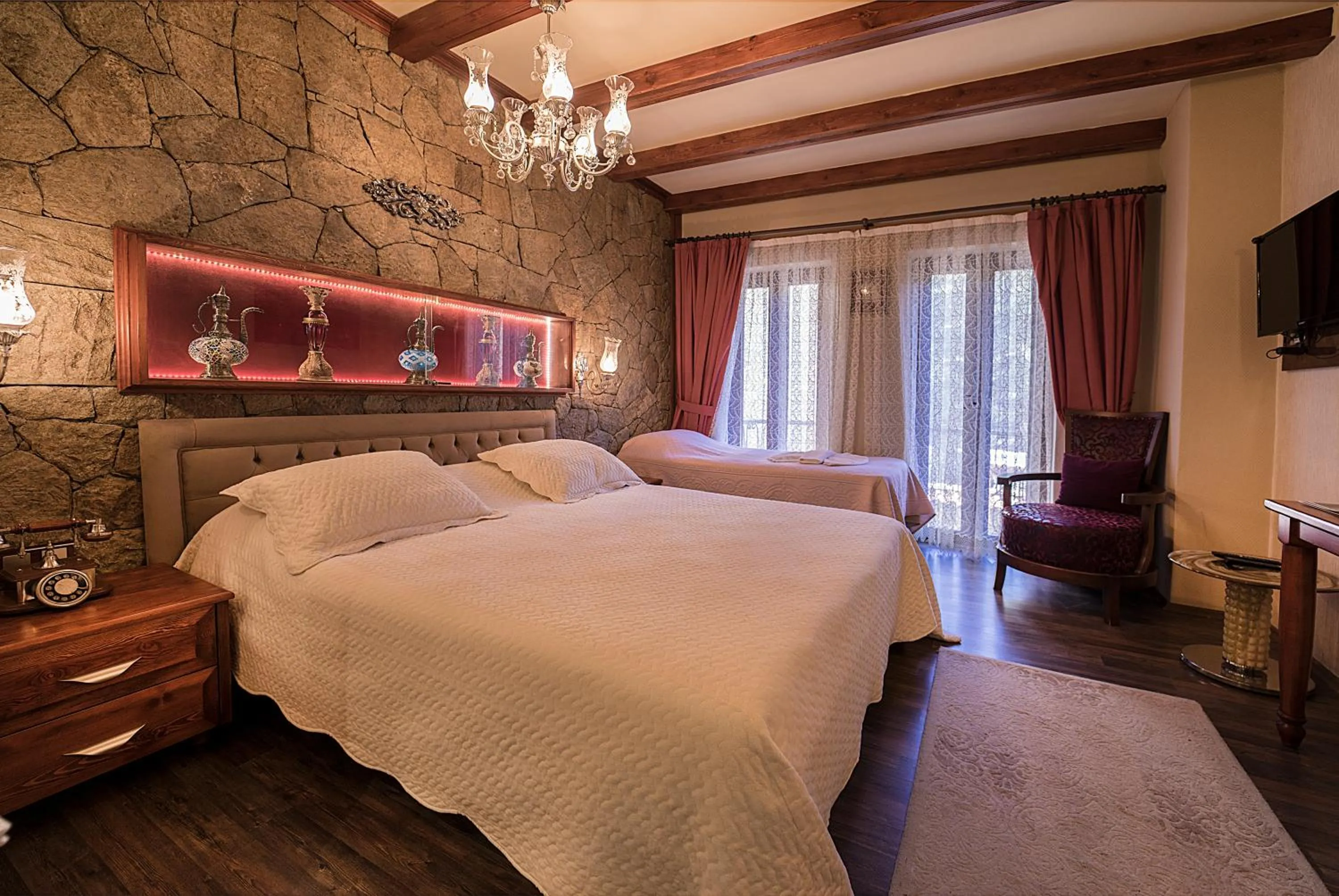 Bed in Kazdaglari Karye Müze Hotel